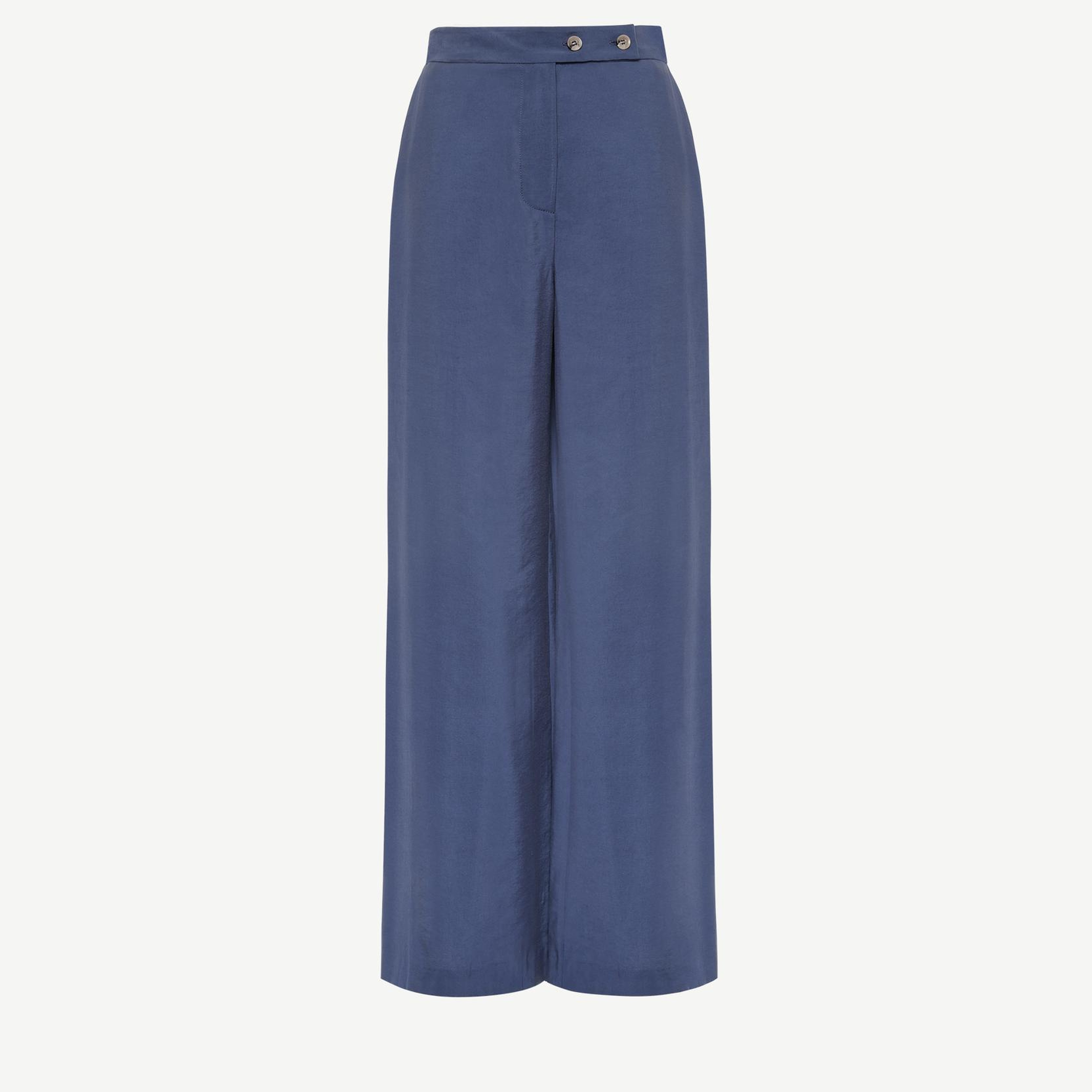 YARGICI Kruvaze Kapamalı Düz Kesim Pantolon