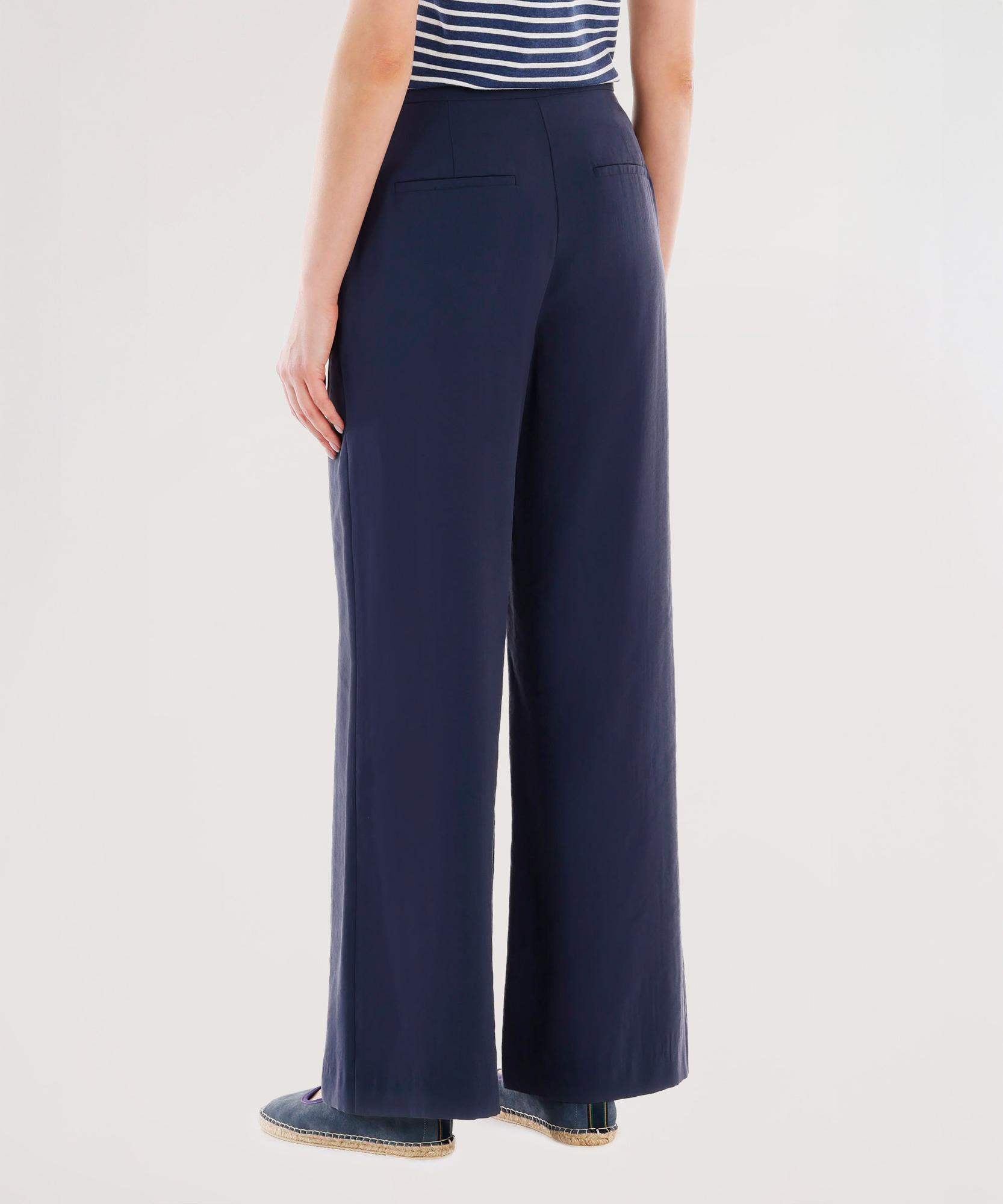 YARGICI Kruvaze Kapamalı Düz Kesim Pantolon