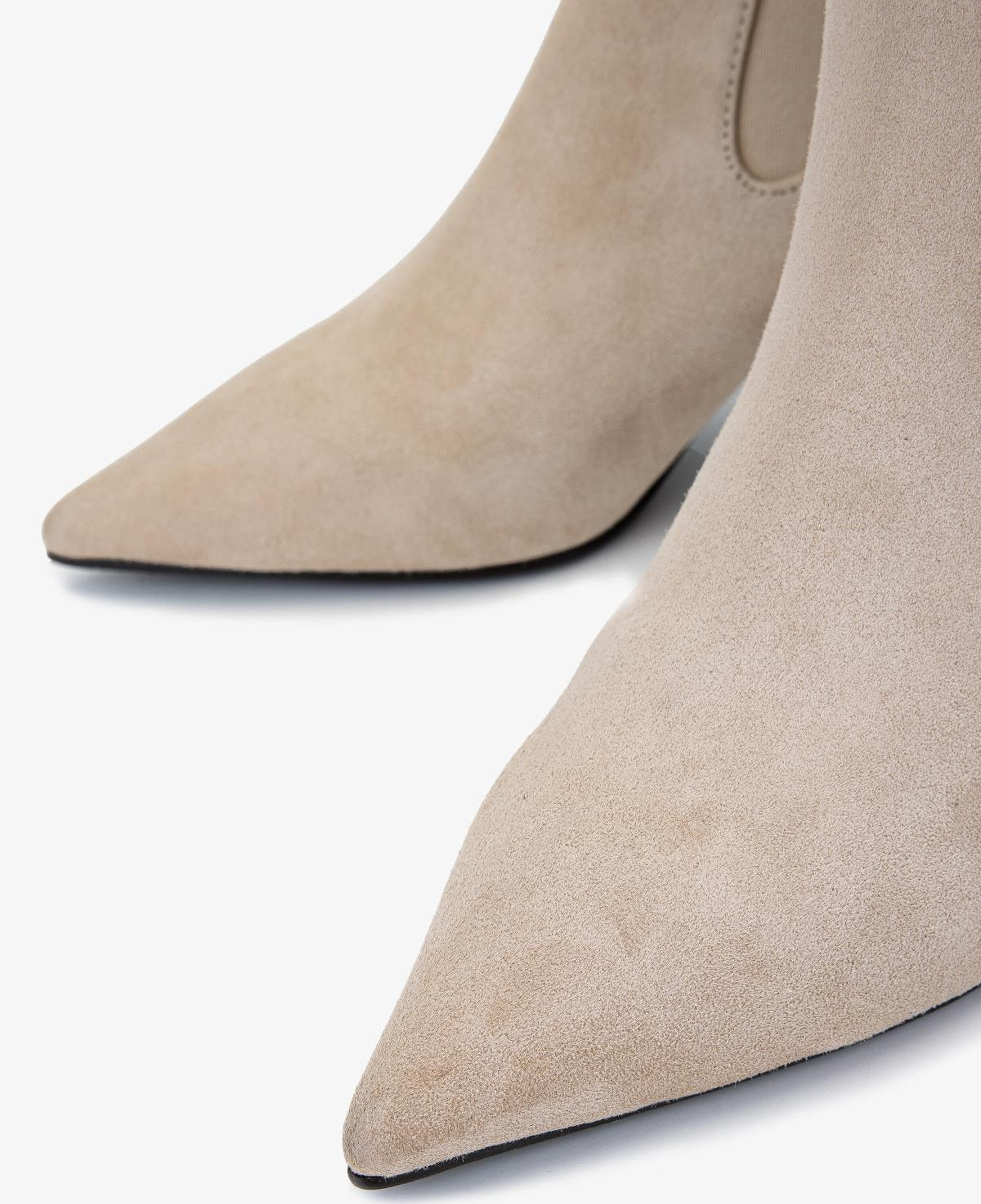 Valmenti Kadın Hakiki Deri Taş Süet Topuklu Bot