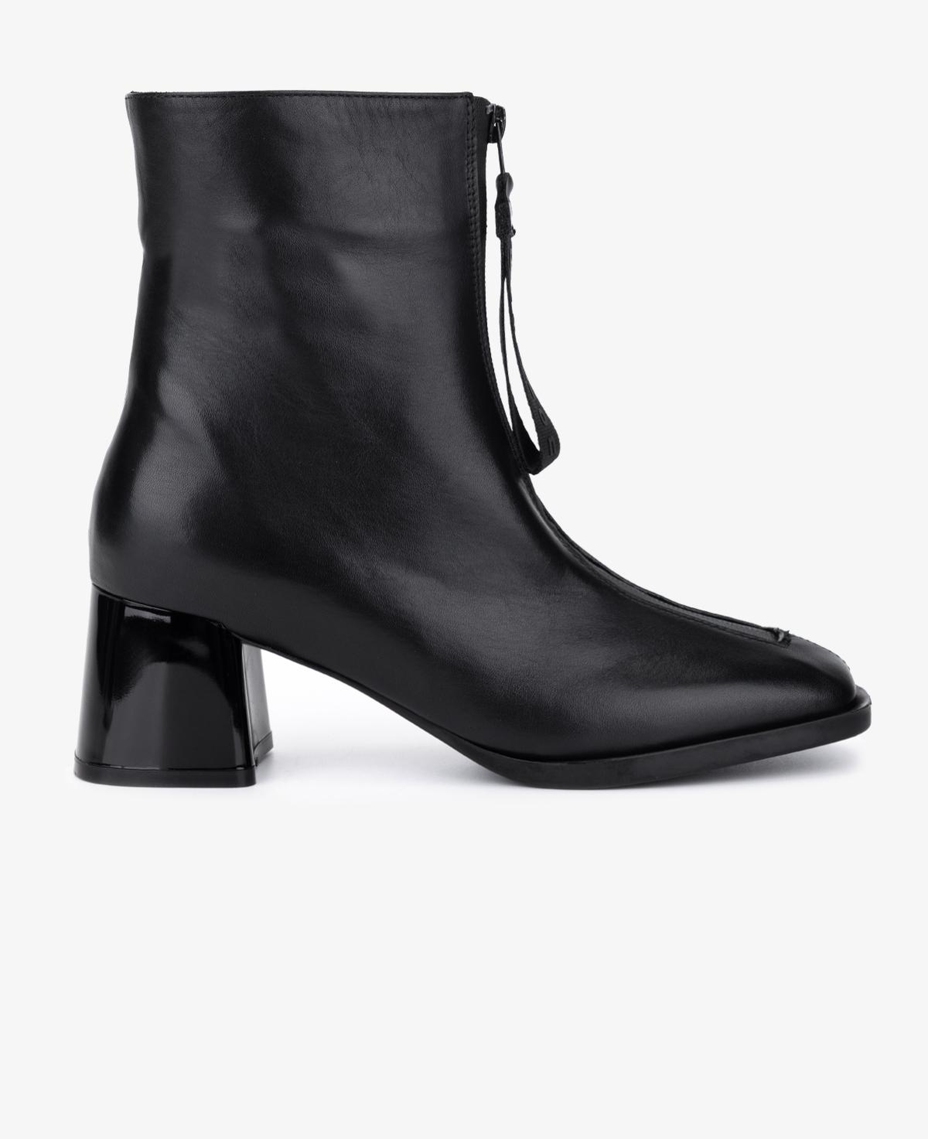 Valmenti Kadın Hakiki Deri Siyah Topuklu Bot