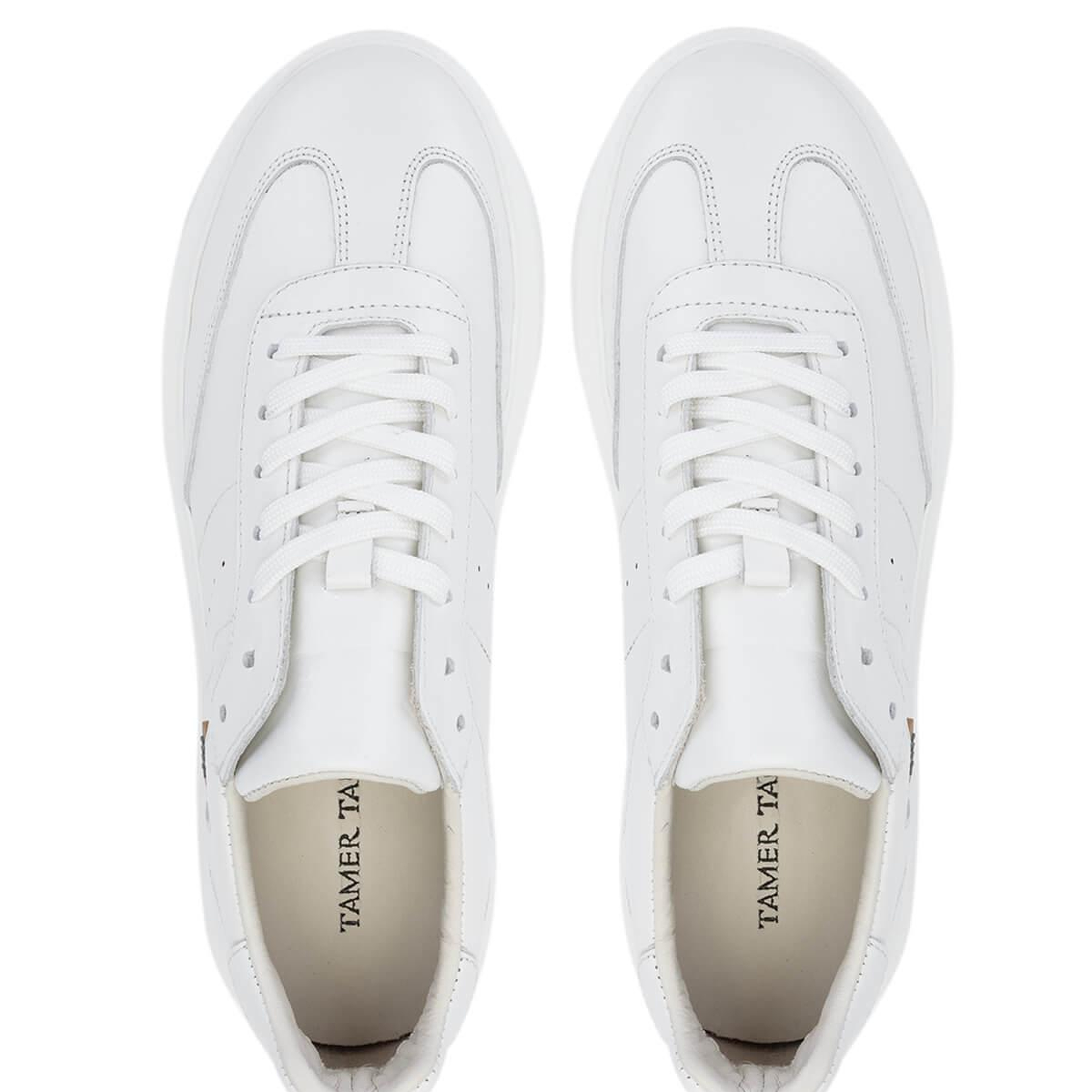 Tamer Tanca Erkek Hakiki Deri Beyaz Sneakers & Spor Ayakkabı