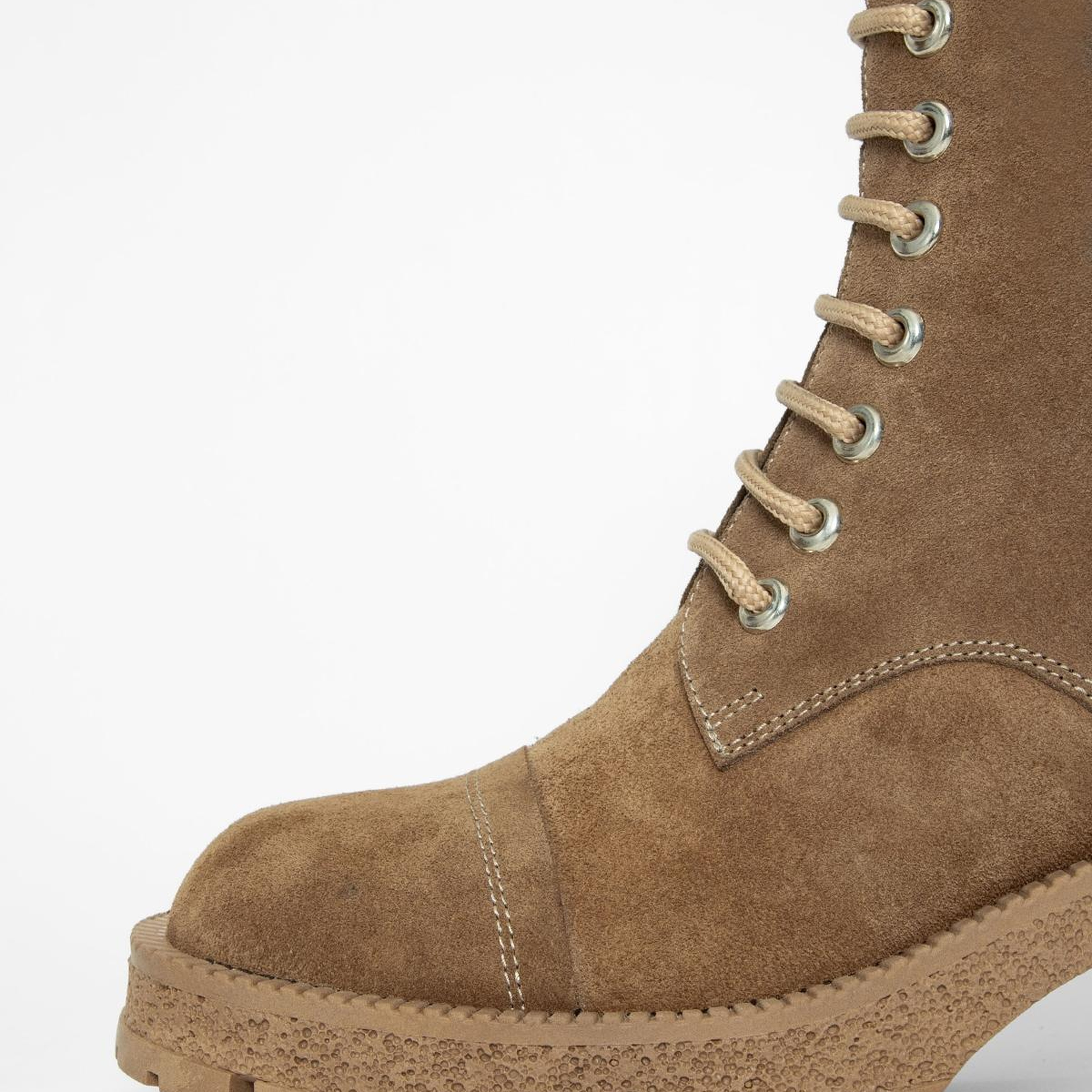 Valmenti Kadın Hakiki Deri Taba Süet Topuklu Bot