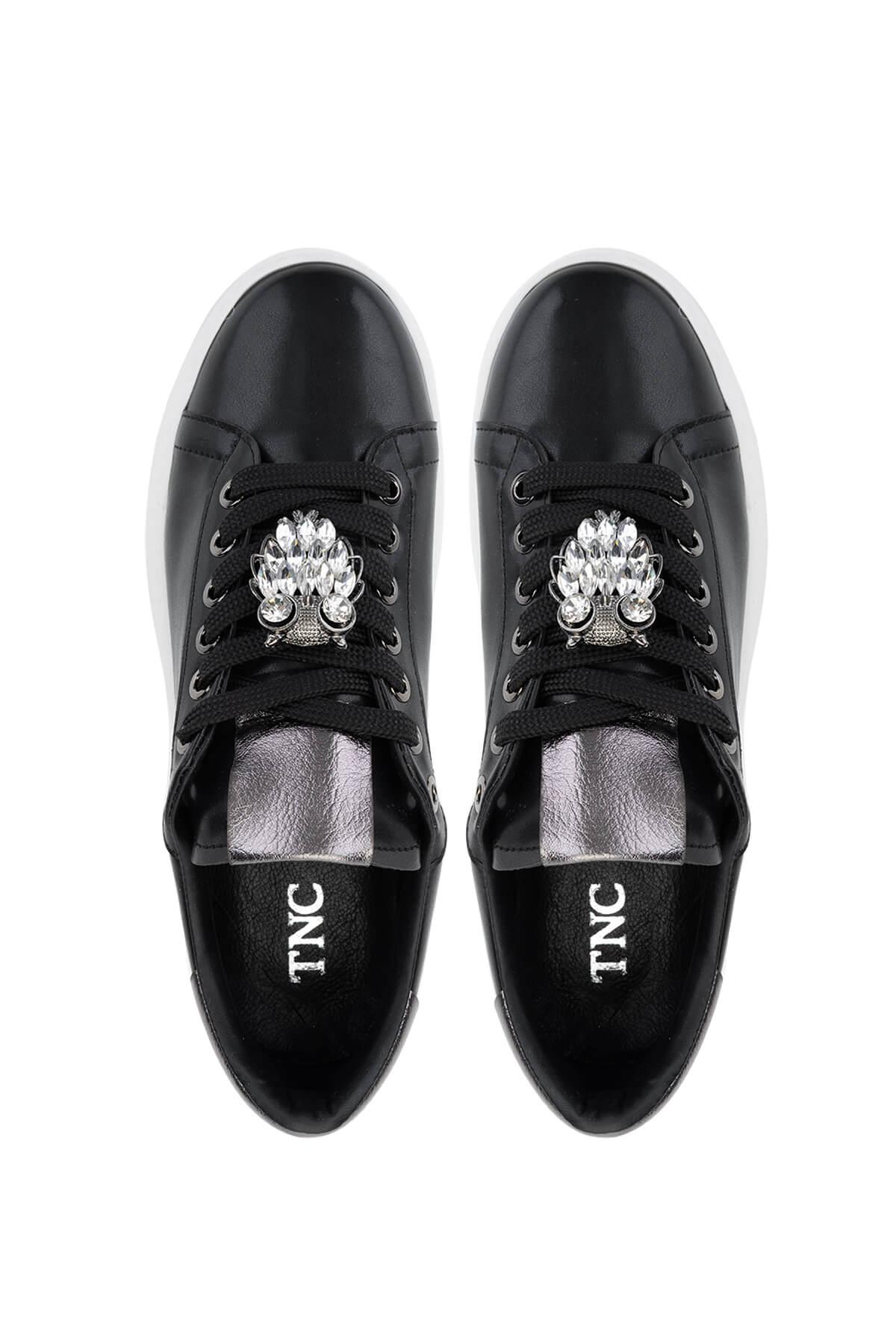 Tamer Tanca Kadın Vegan Siyah Sneakers & Spor Ayakkabı