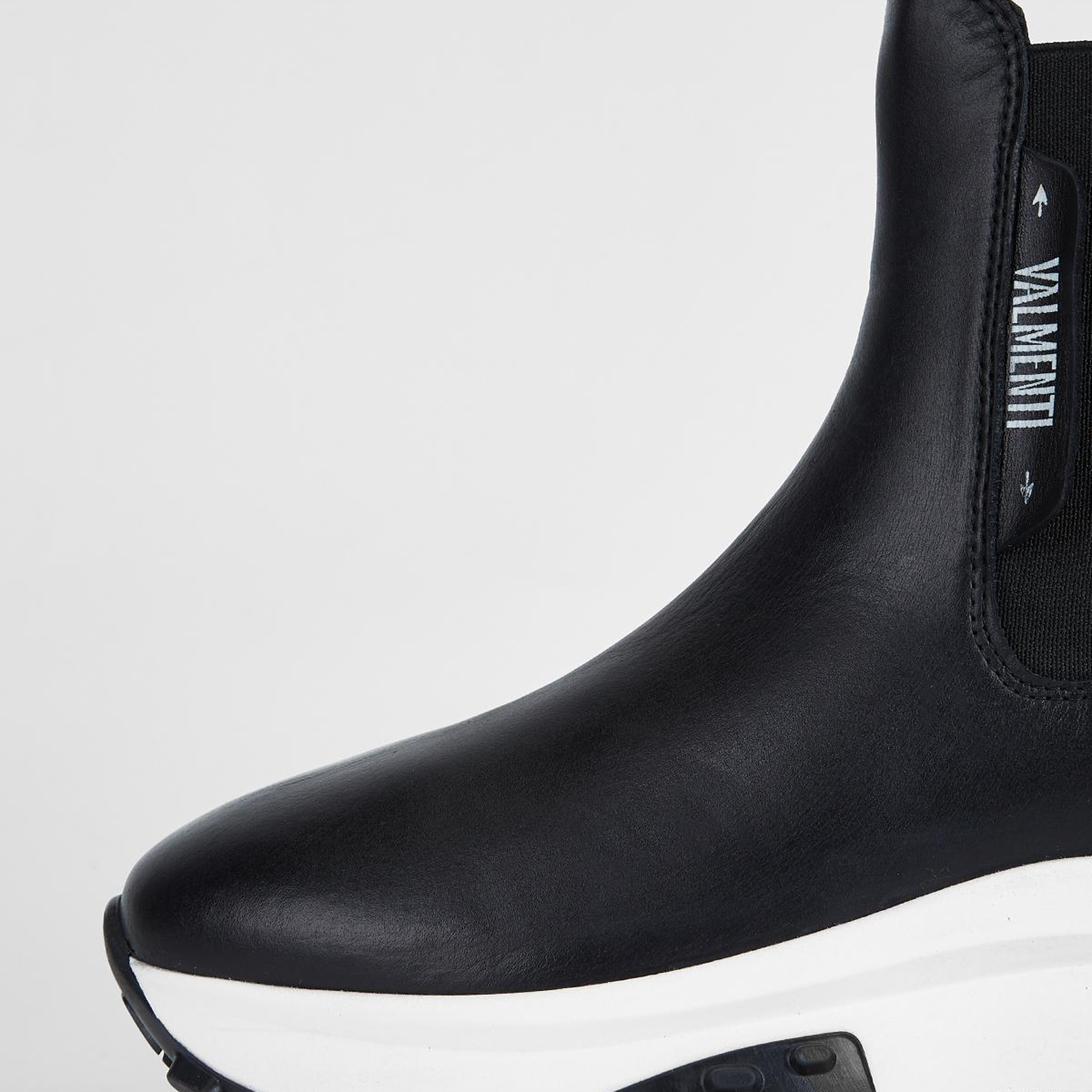 Valmenti Kadın Hakiki Deri Siyah Düz Bot