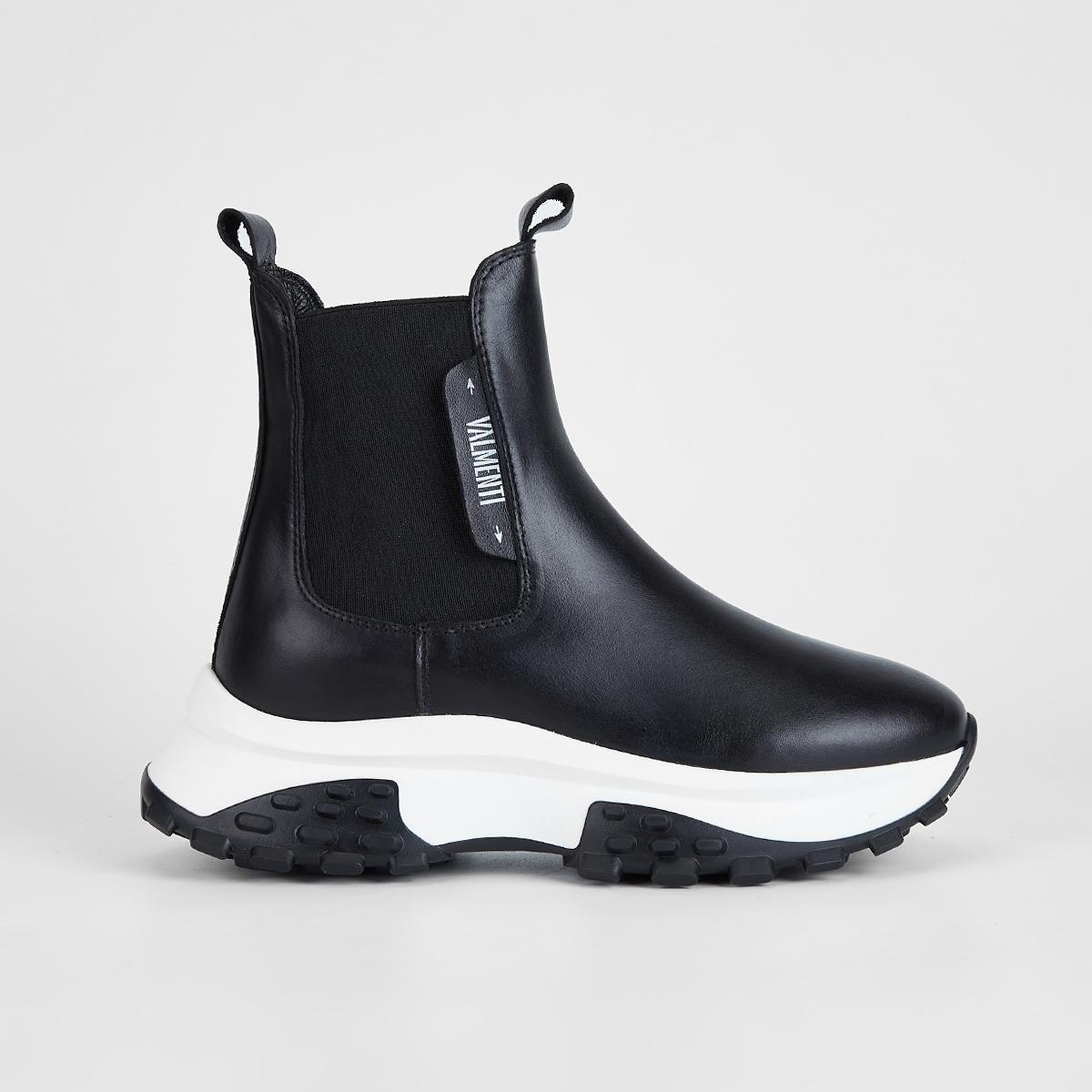 Valmenti Kadın Hakiki Deri Siyah Düz Bot