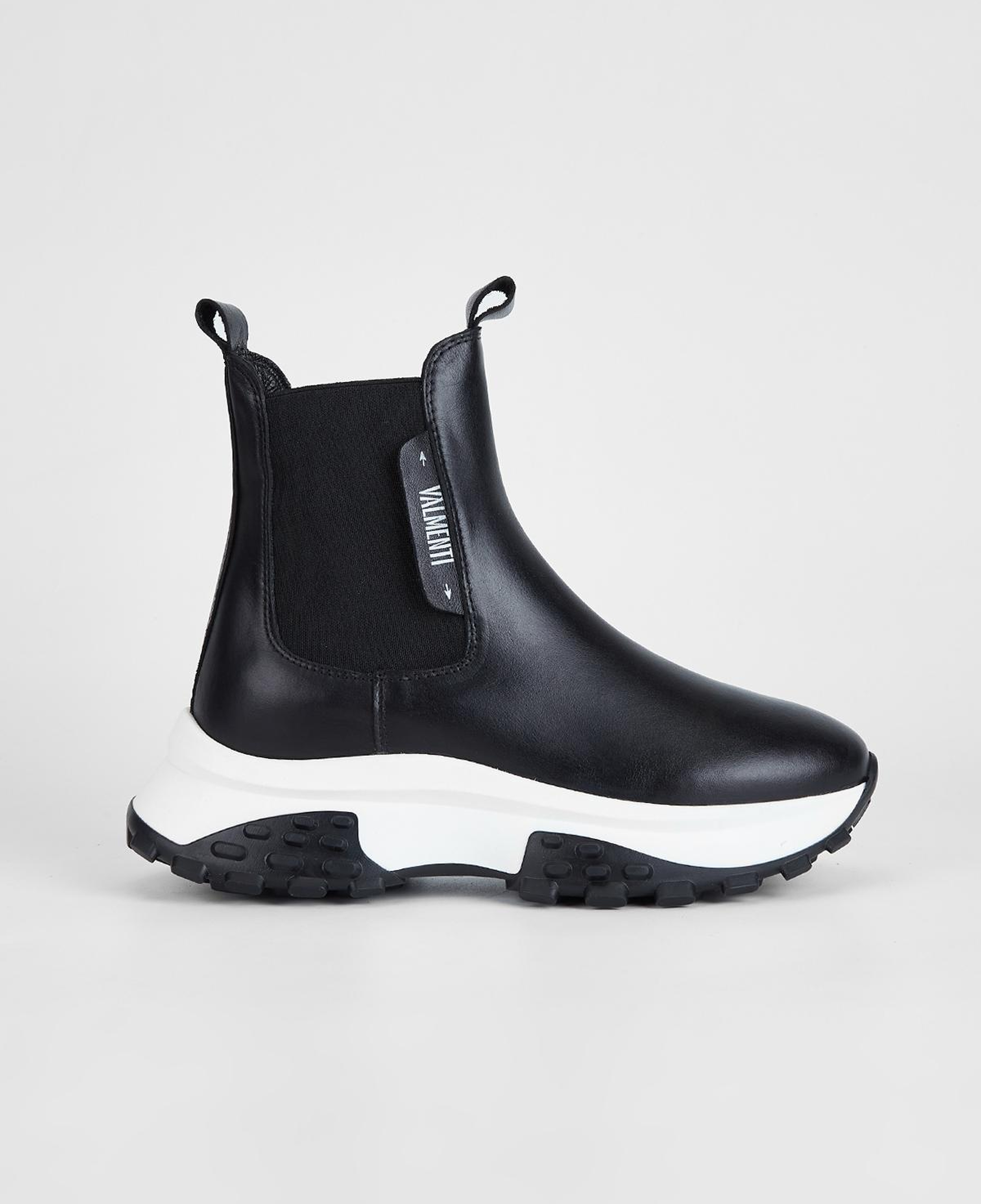 Valmenti Kadın Hakiki Deri Siyah Düz Bot