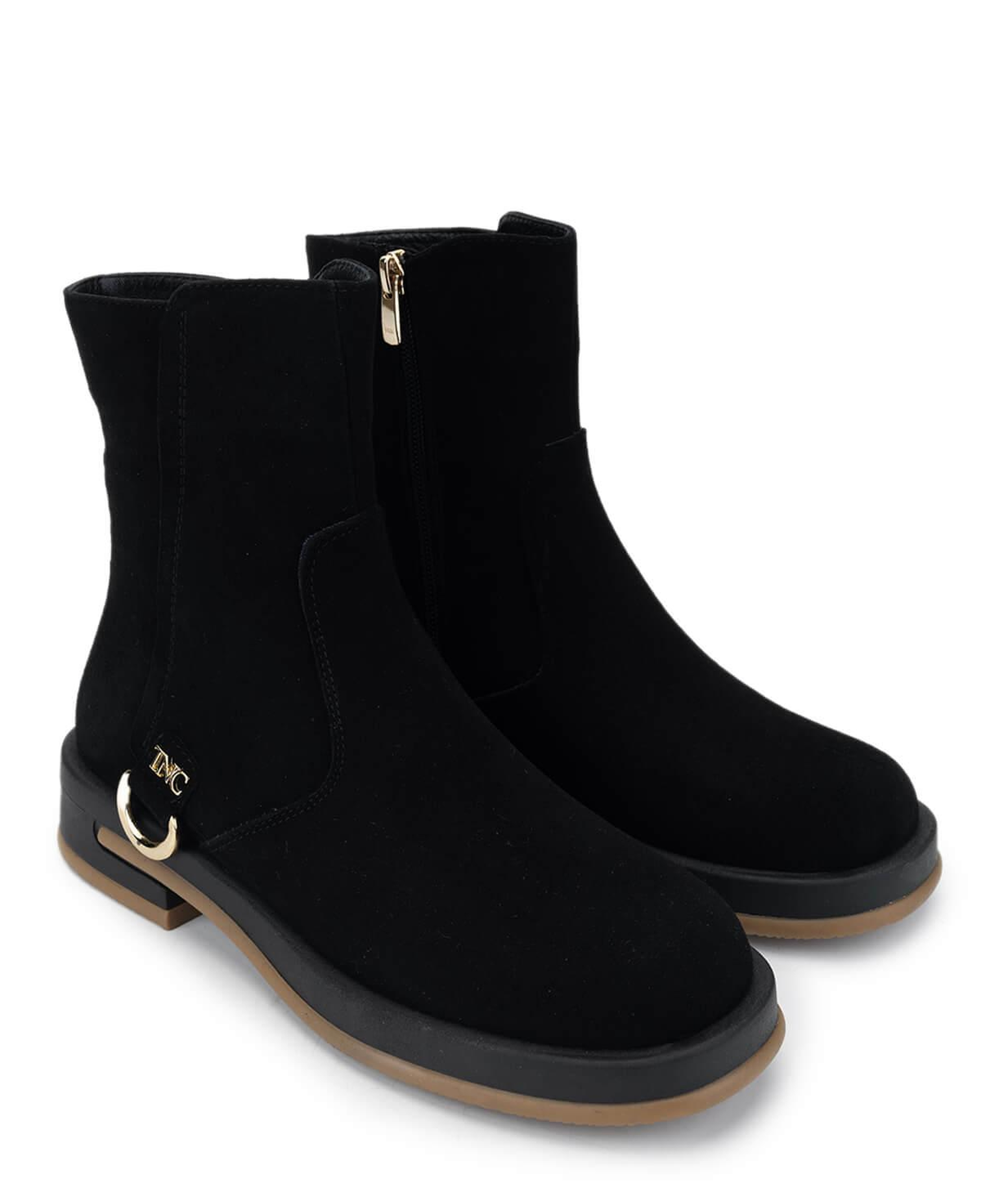 Tamer Tanca Kadın Hakiki Deri Siyah Süet Casual Bot