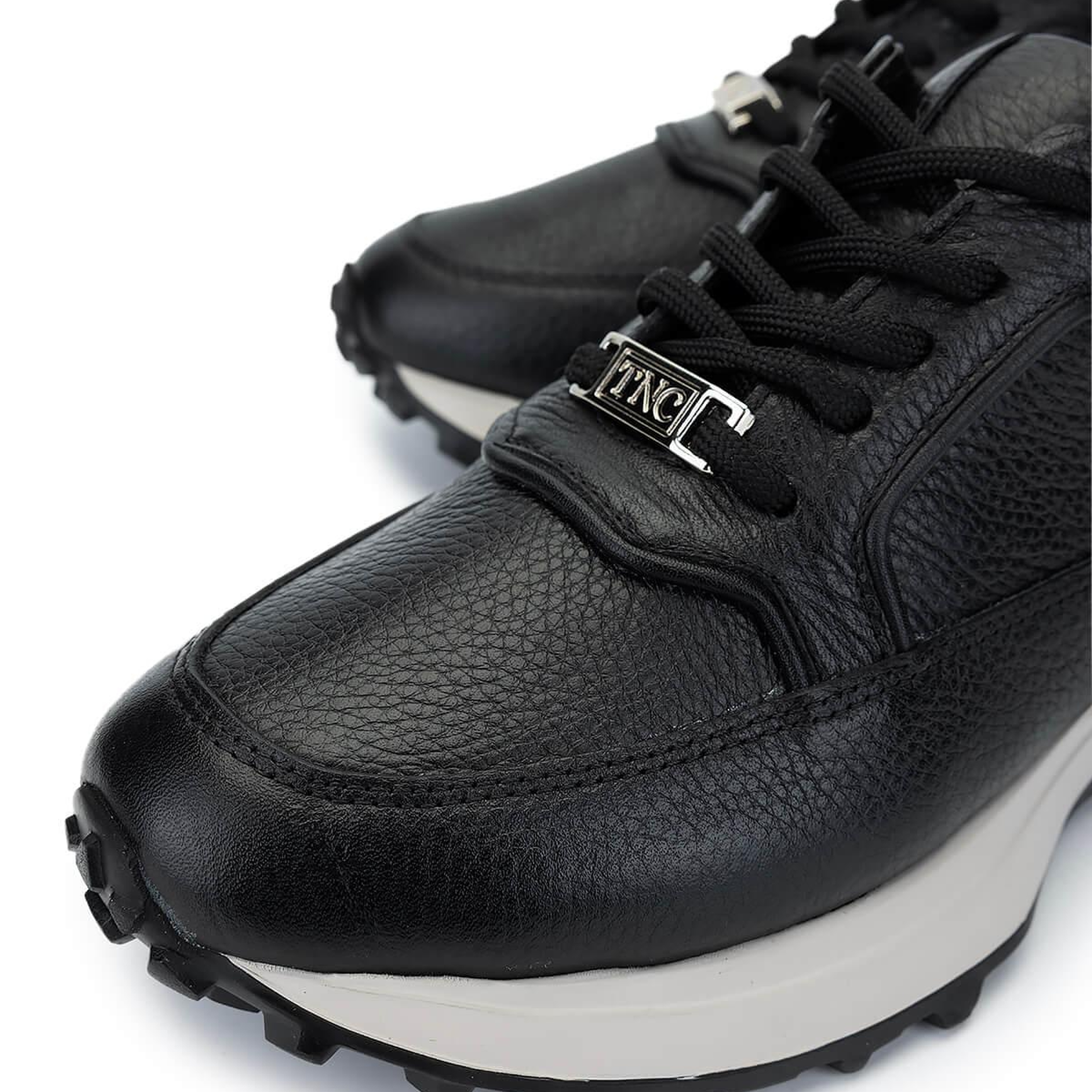 Tamer Tanca Kadın Hakiki Deri Siyah/Bej Sneakers & Spor Ayakkabı