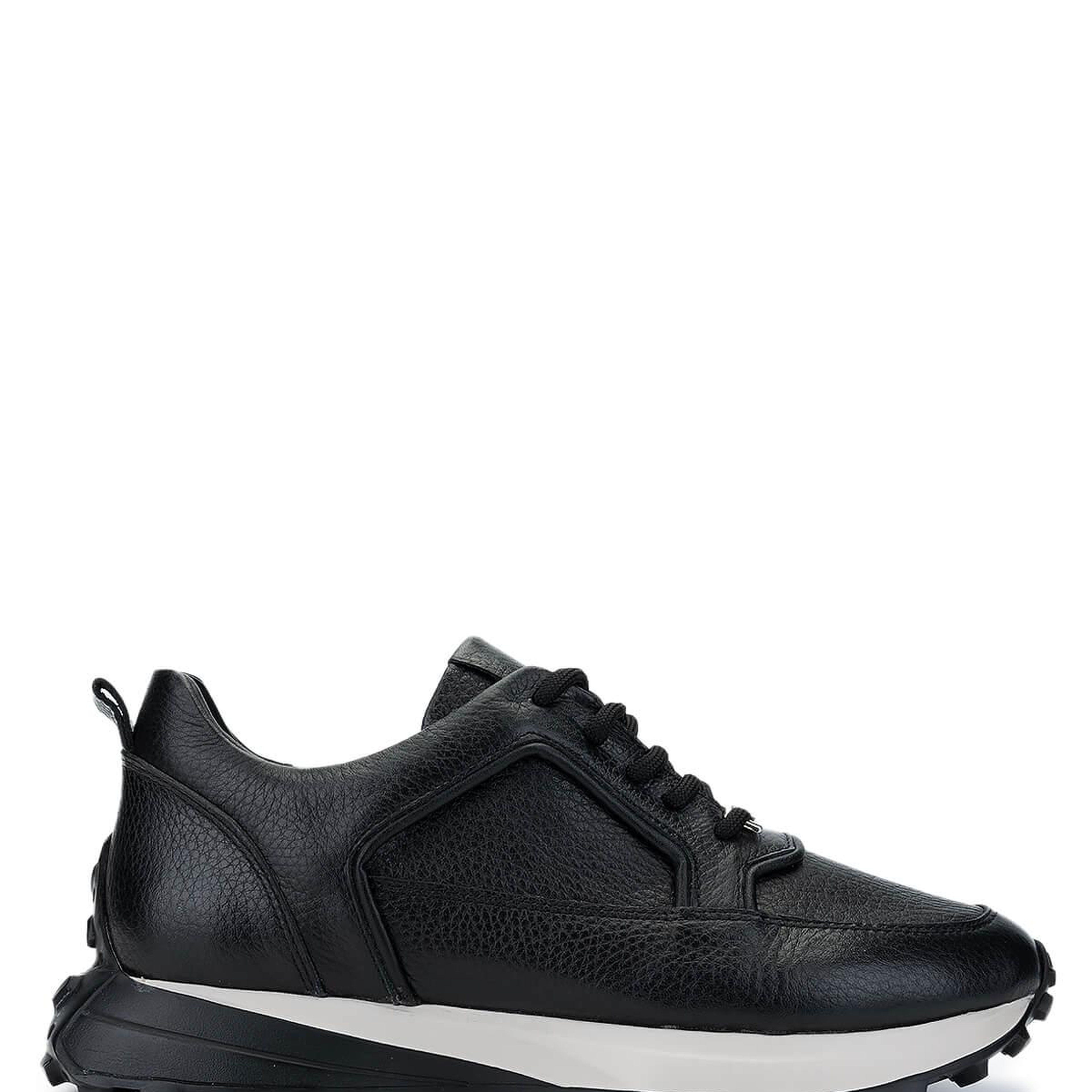 Tamer Tanca Kadın Hakiki Deri Siyah/Bej Sneakers & Spor Ayakkabı