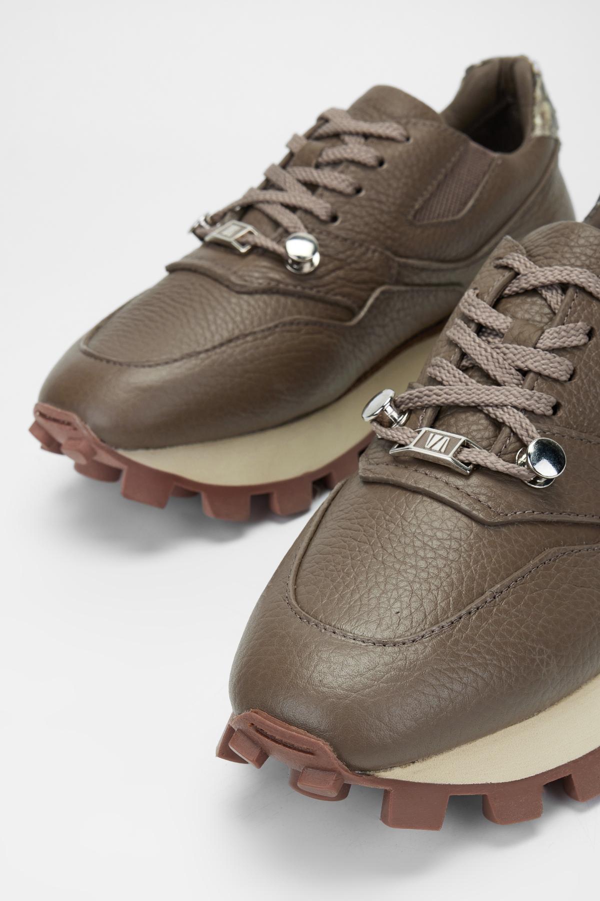 Valmenti Kadın Hakiki Deri Vizon Floter Sneakers & Spor Ayakkabı