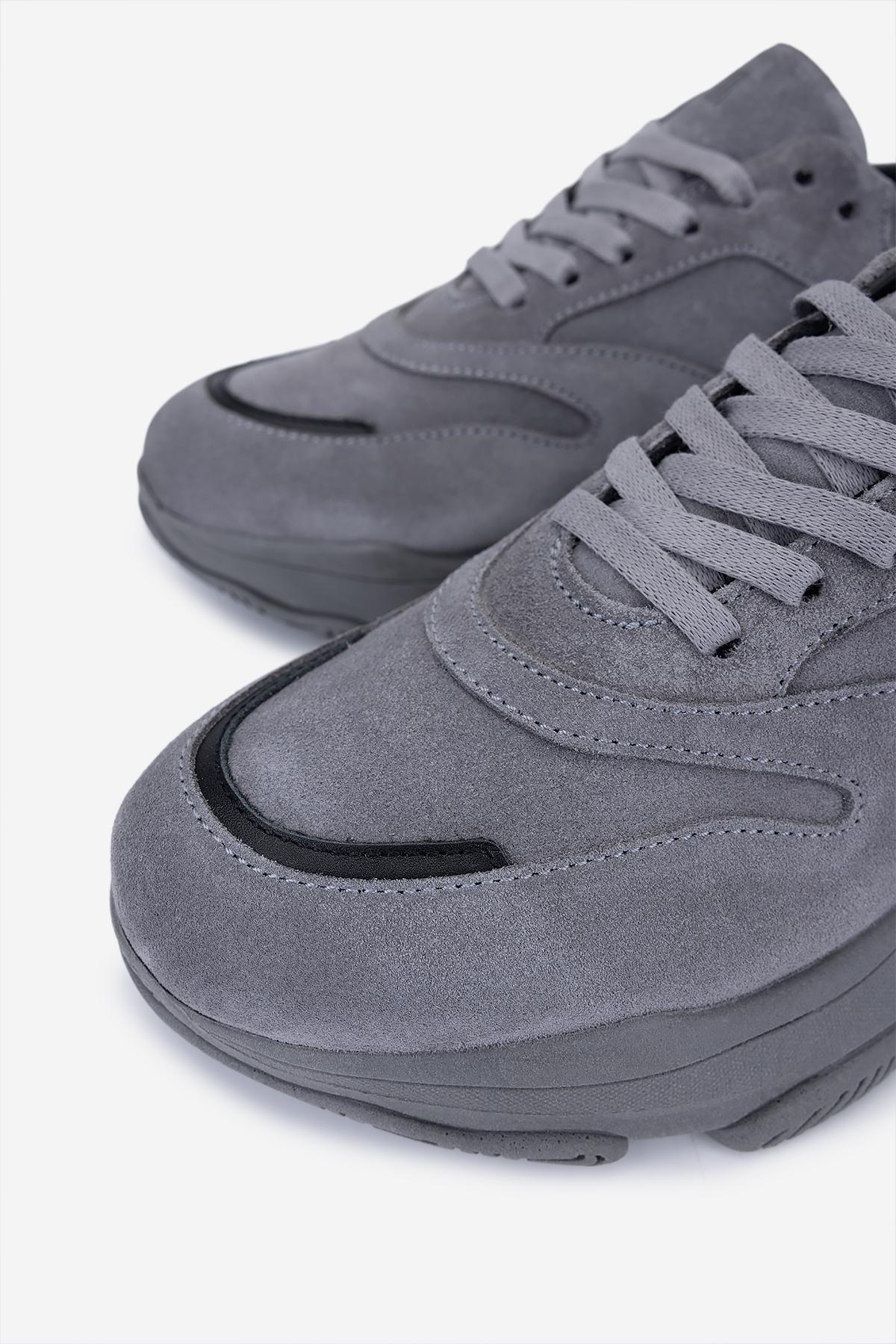 Valmenti Kadın Hakiki Deri Gri Sneakers & Spor Ayakkabı