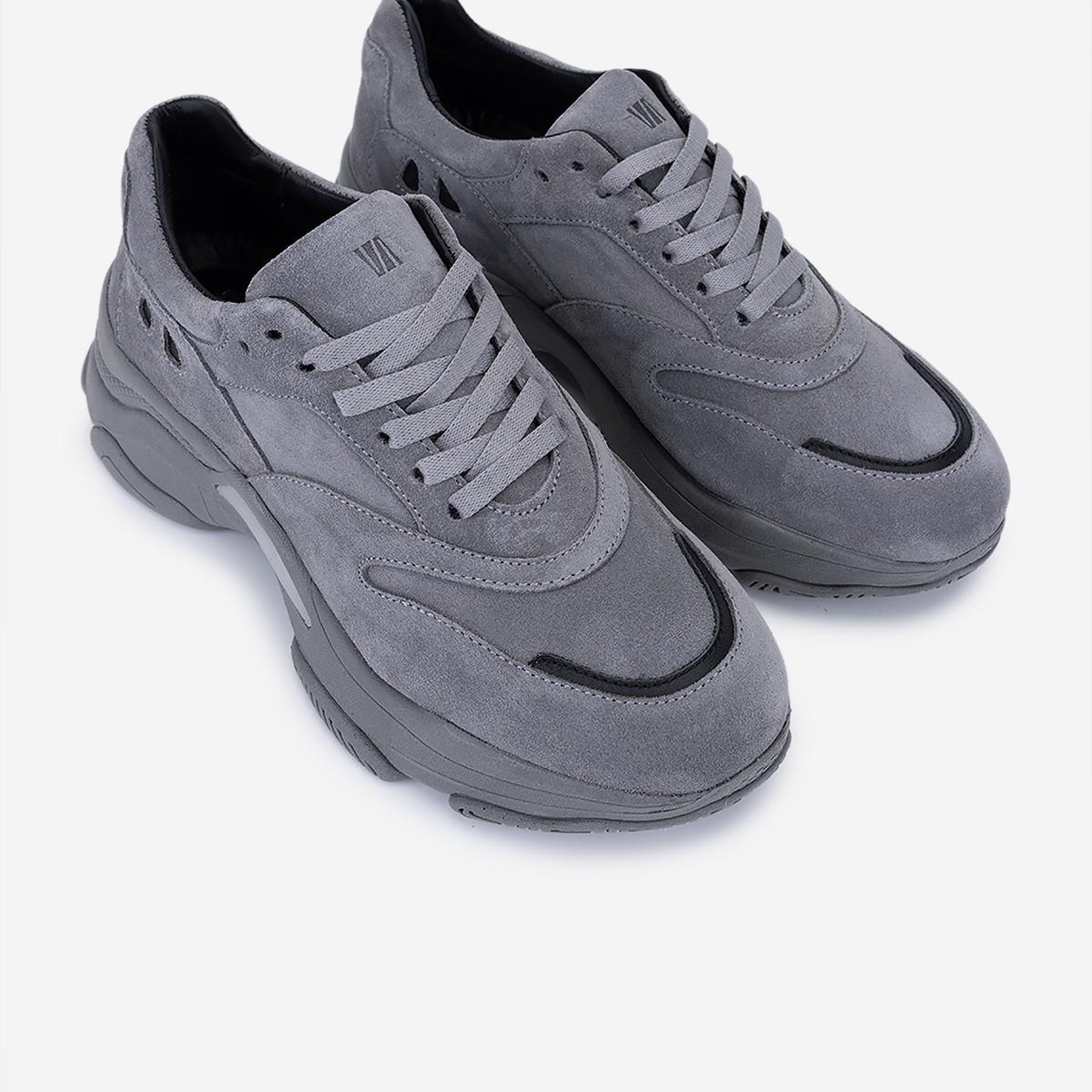 Valmenti Kadın Hakiki Deri Gri Sneakers & Spor Ayakkabı