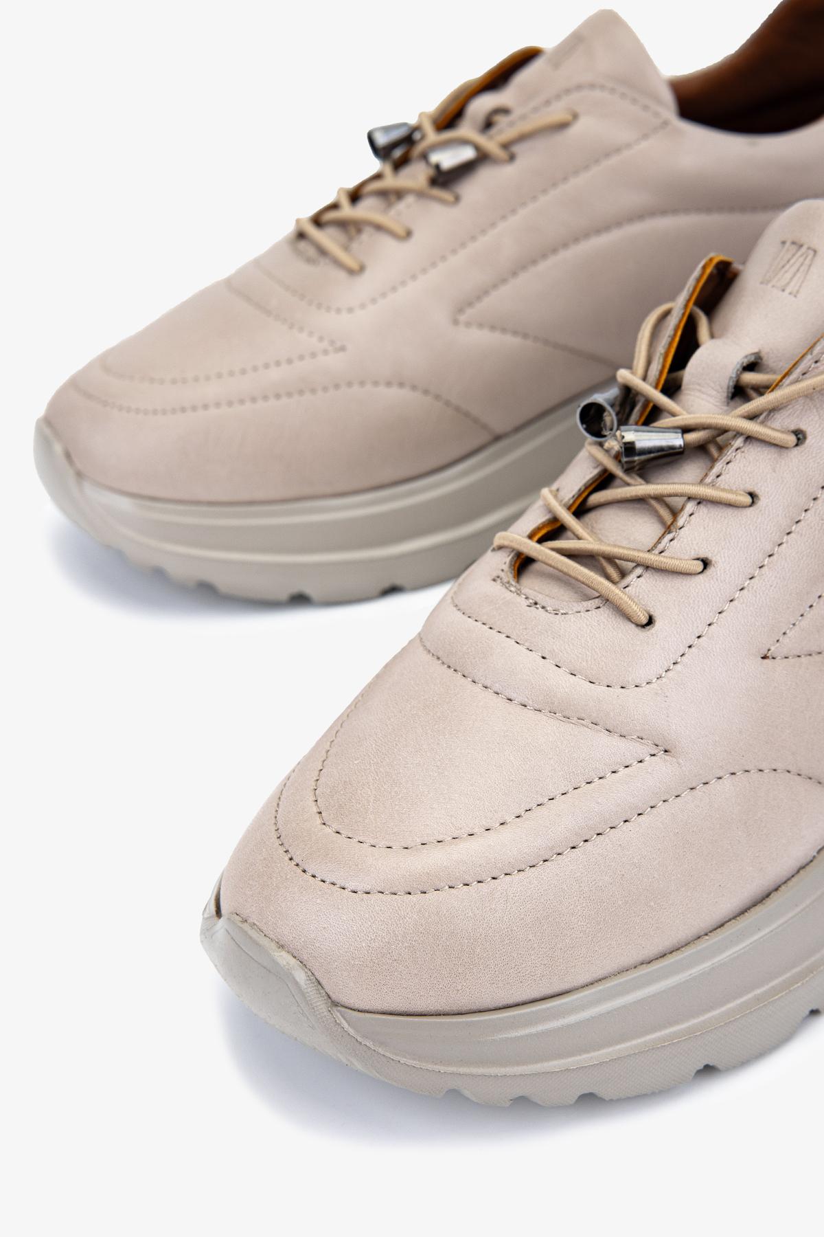 Valmenti Kadın Hakiki Deri Vizon Sneakers & Spor Ayakkabı