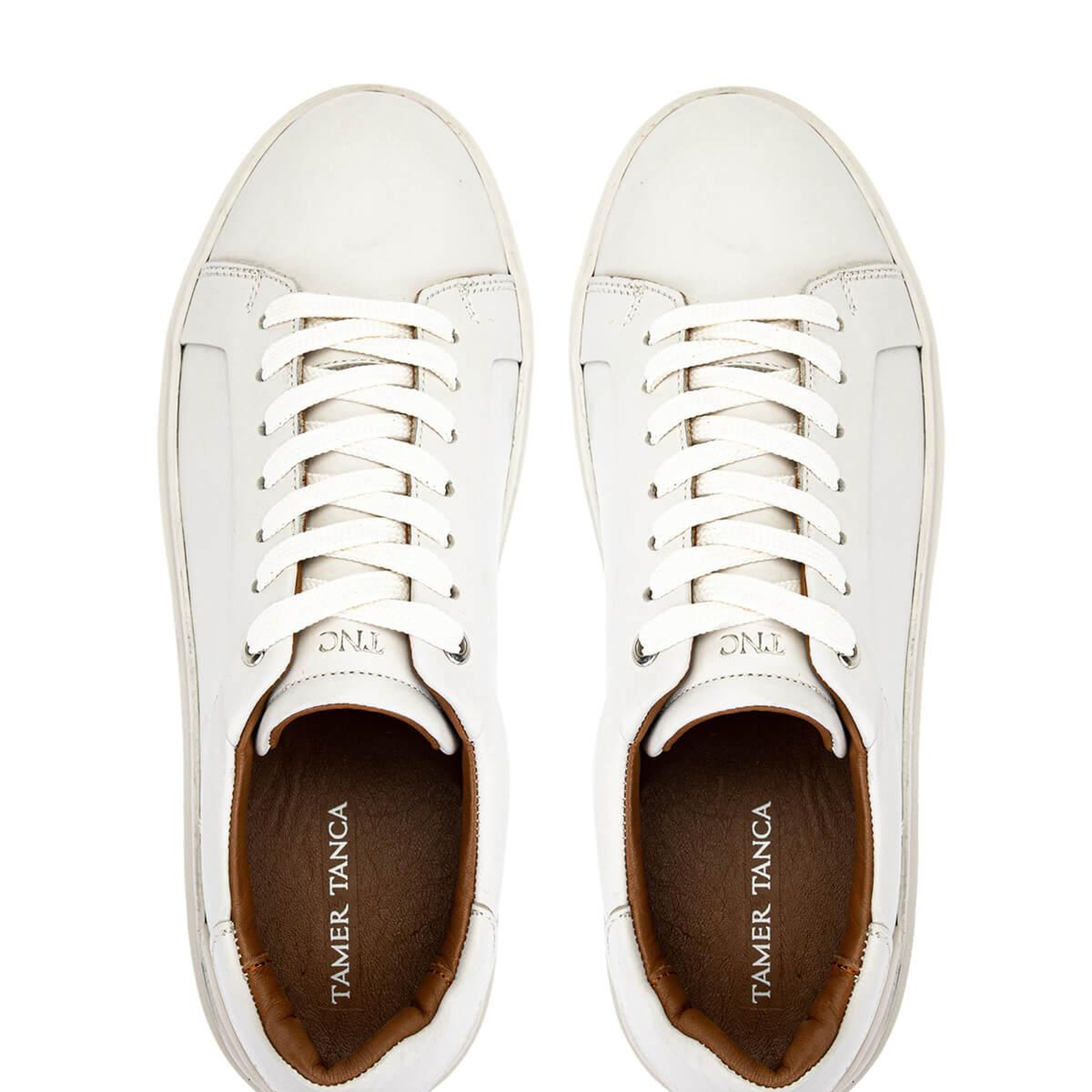 Tamer Tanca Erkek Hakiki Deri Beyaz Sneakers & Spor Ayakkabı