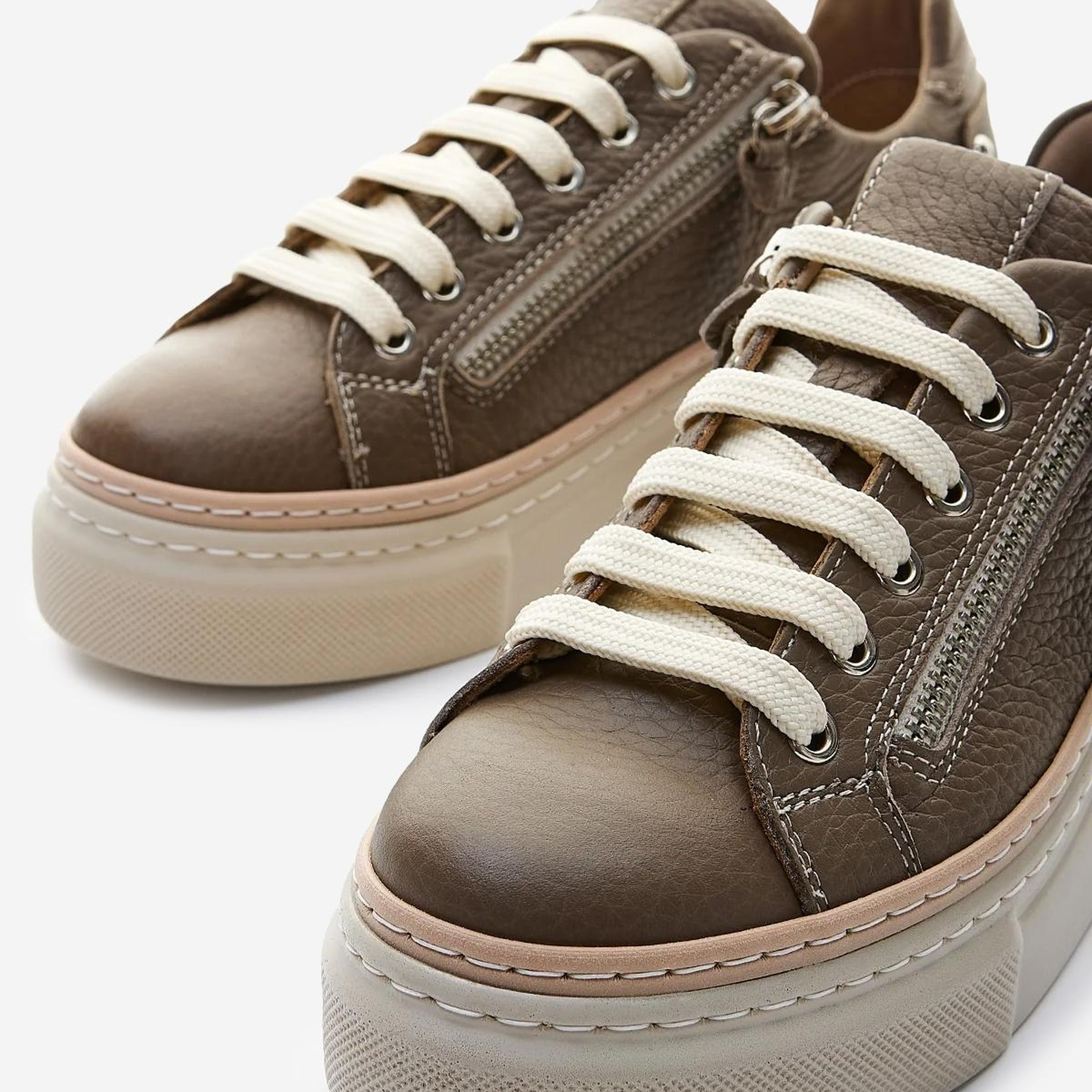 Valmenti Kadın Hakiki Deri Vizon Floter Sneakers & Spor Ayakkabı