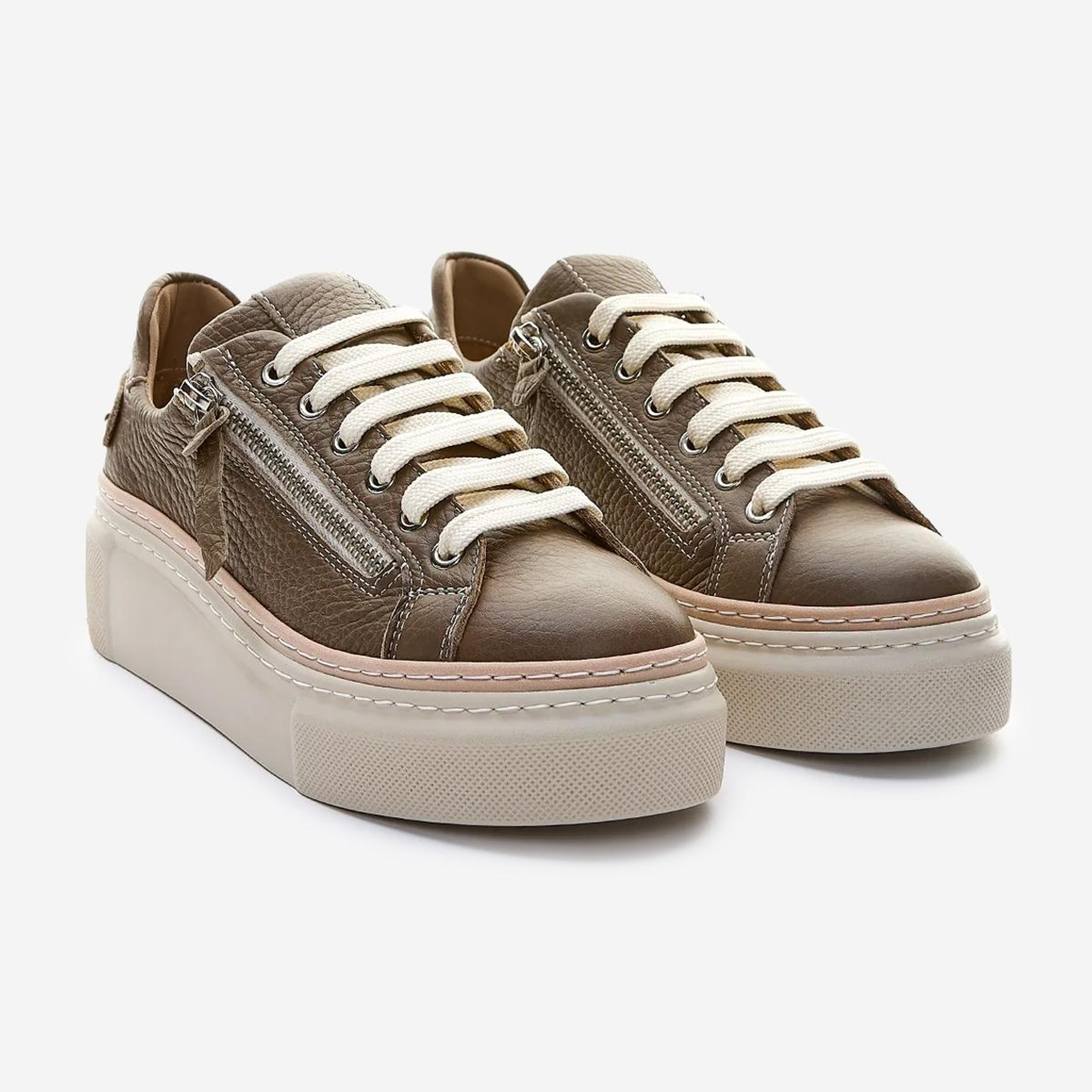 Valmenti Kadın Hakiki Deri Vizon Floter Sneakers & Spor Ayakkabı