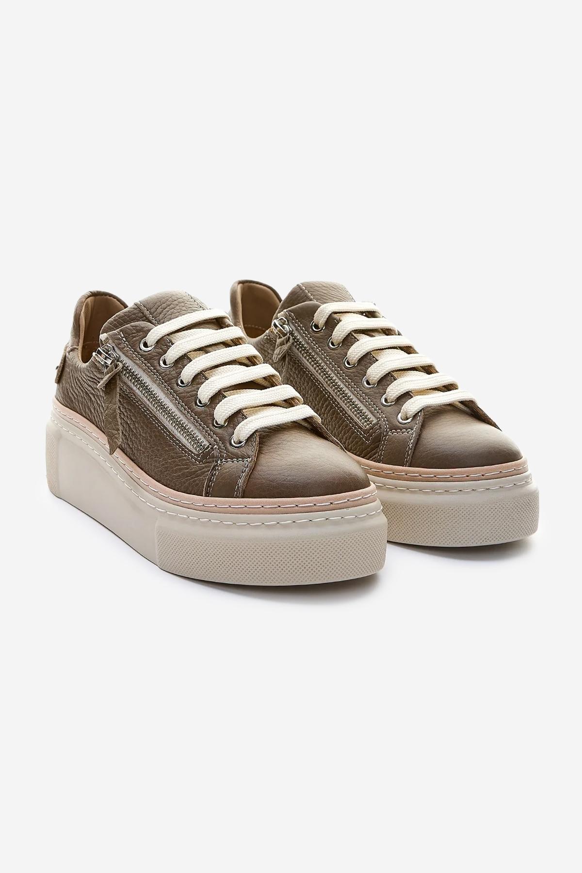 Valmenti Kadın Hakiki Deri Vizon Floter Sneakers & Spor Ayakkabı