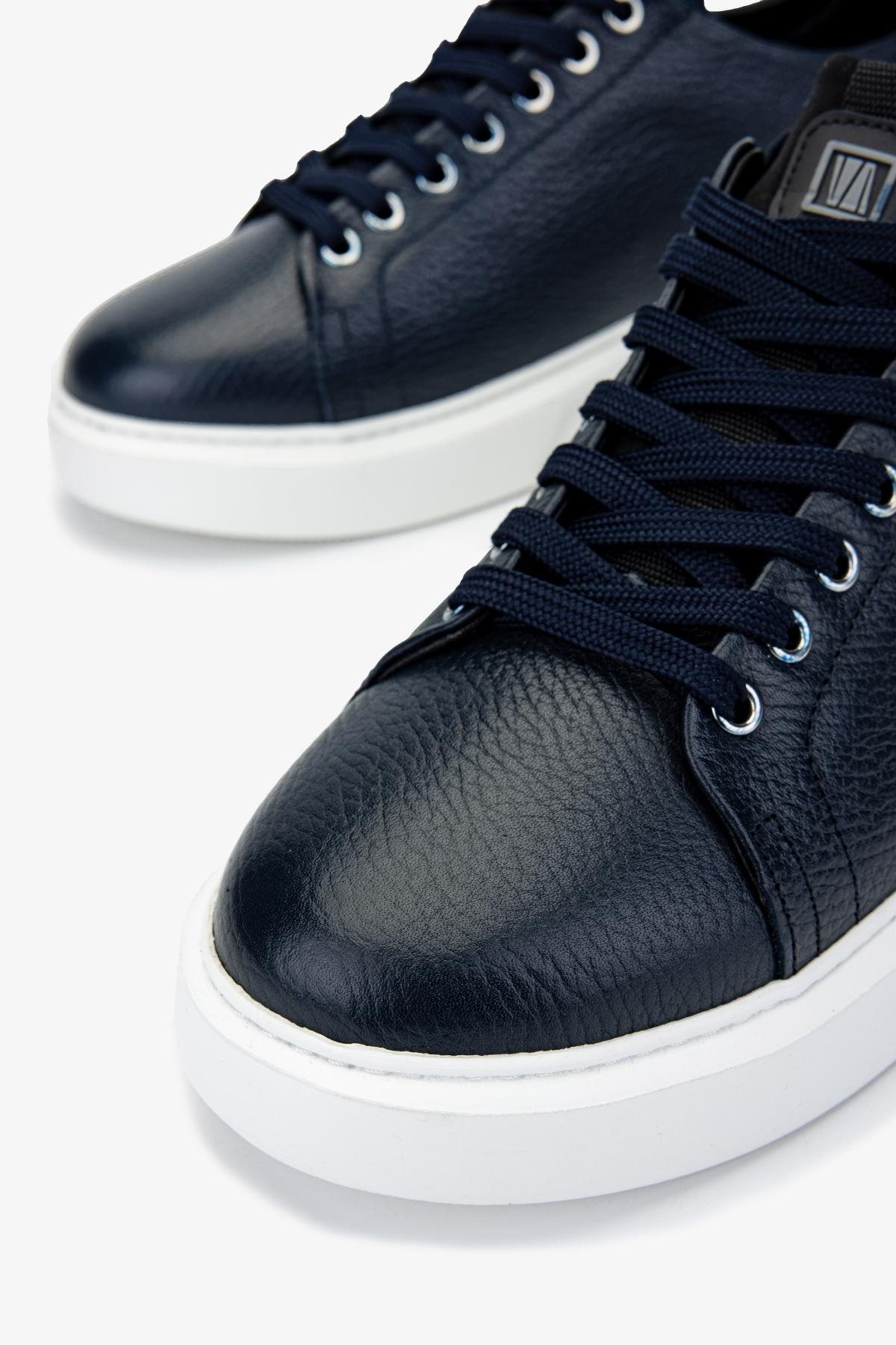 Valmenti Erkek Hakiki Deri Lacivert Sneakers & Spor Ayakkabı