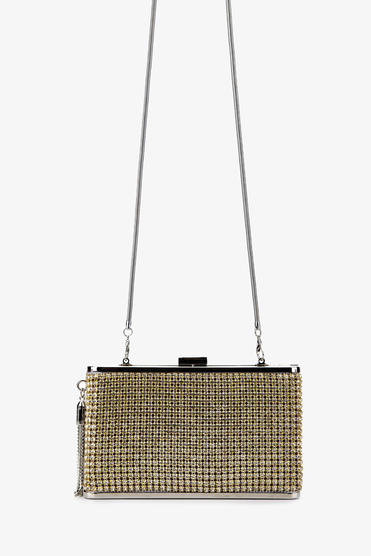 Valmenti Kadın Suni Deri Altın Omuz Çanta