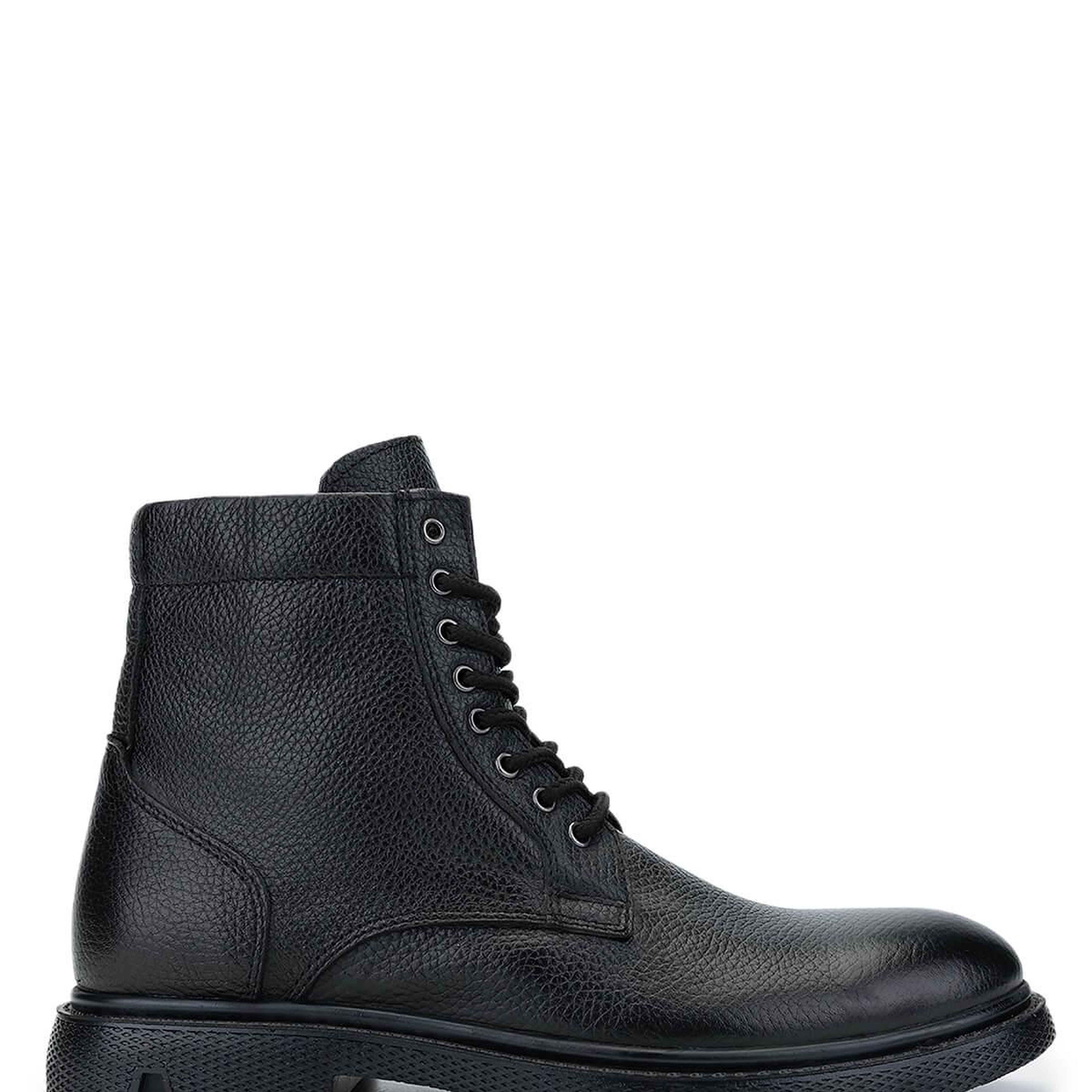 Tamer Tanca Erkek Hakiki Deri Siyah Casual Bot