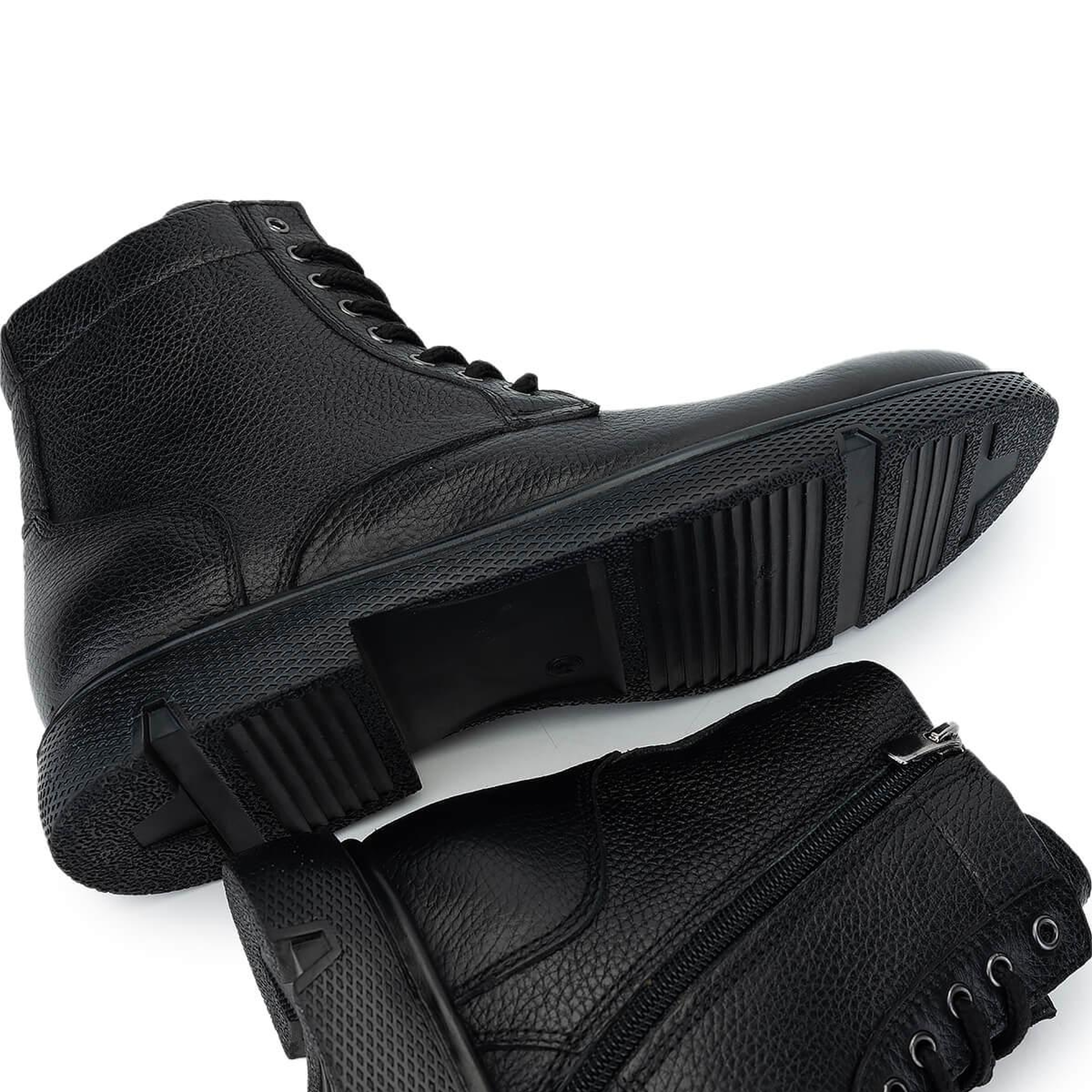 Tamer Tanca Erkek Hakiki Deri Siyah Casual Bot