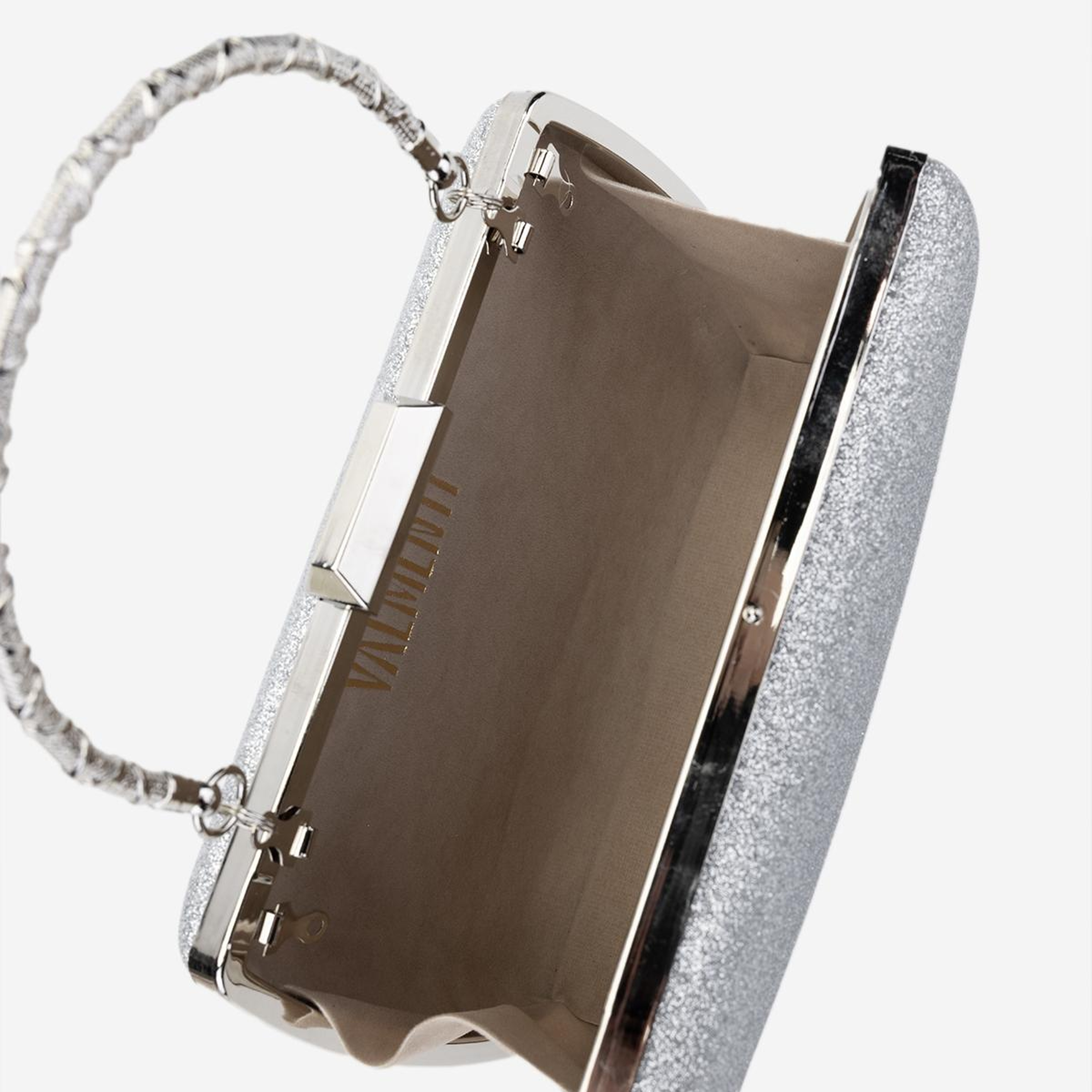 Valmenti Kadın Suni Deri Gri Abiye Çanta