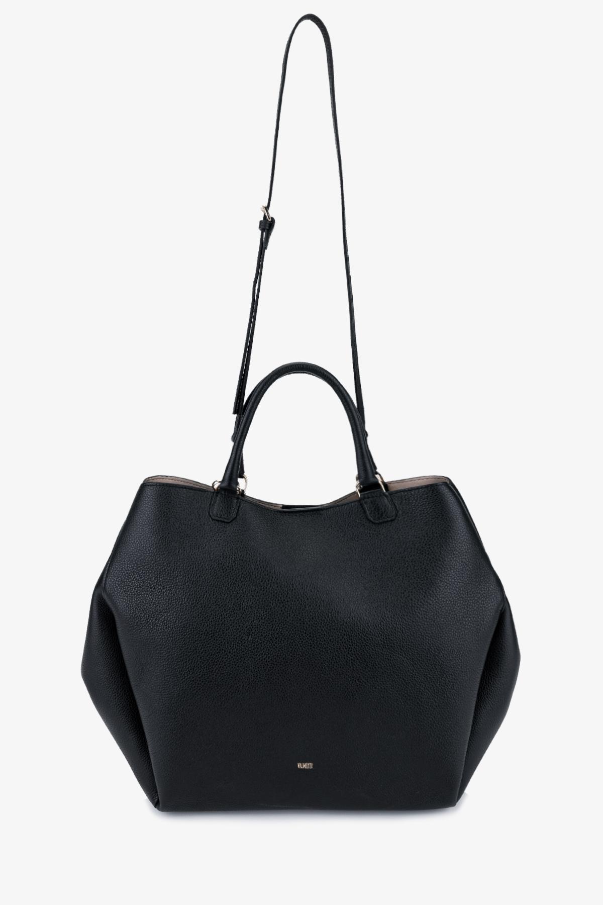 Valmenti Kadın Hakiki Deri Siyah Omuz Çanta
