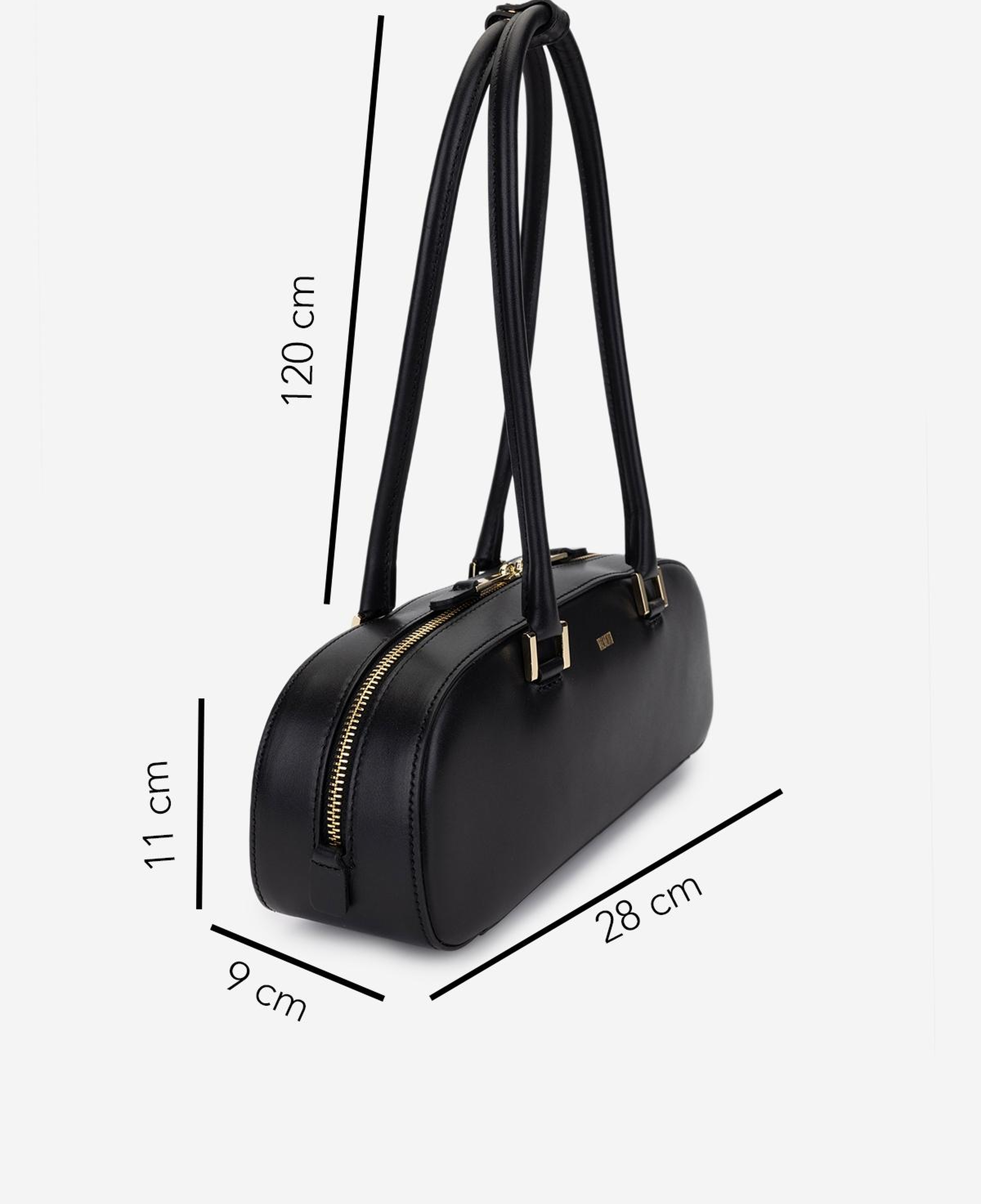 Valmenti Kadın Hakiki Deri Siyah Omuz Çanta