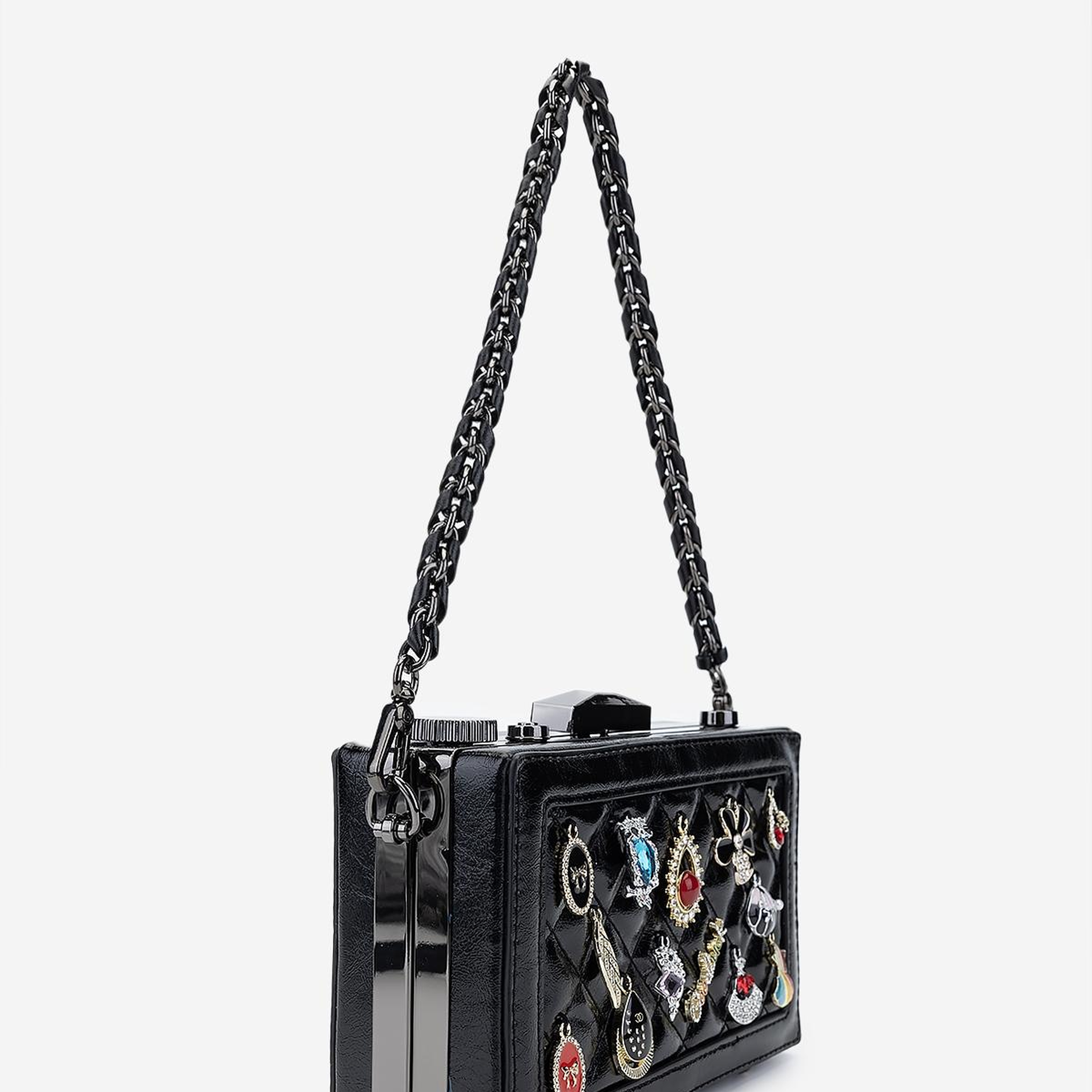 Valmenti Kadın Suni Deri Siyah Omuz Çanta