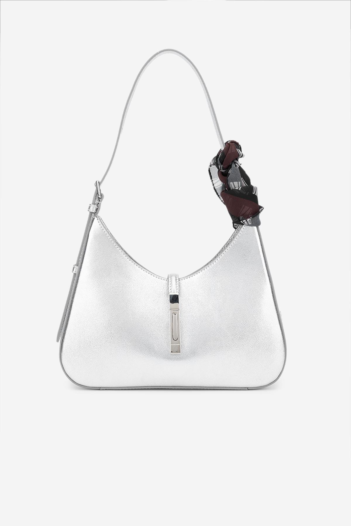 Valmenti Kadın Hakiki Deri Lame Omuz Çanta