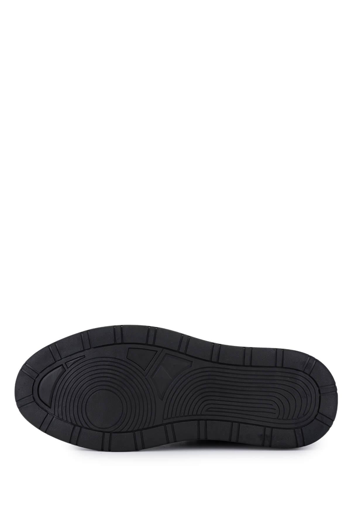 Tamer Tanca Erkek Siyah Deri Sneakers & Spor Ayakkabı