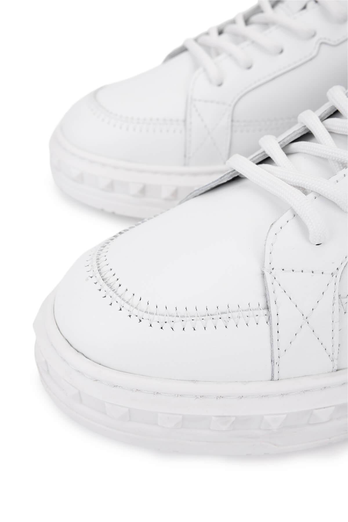 Tamer Tanca Erkek Hakiki Deri Beyaz Sneakers & Spor Ayakkabı