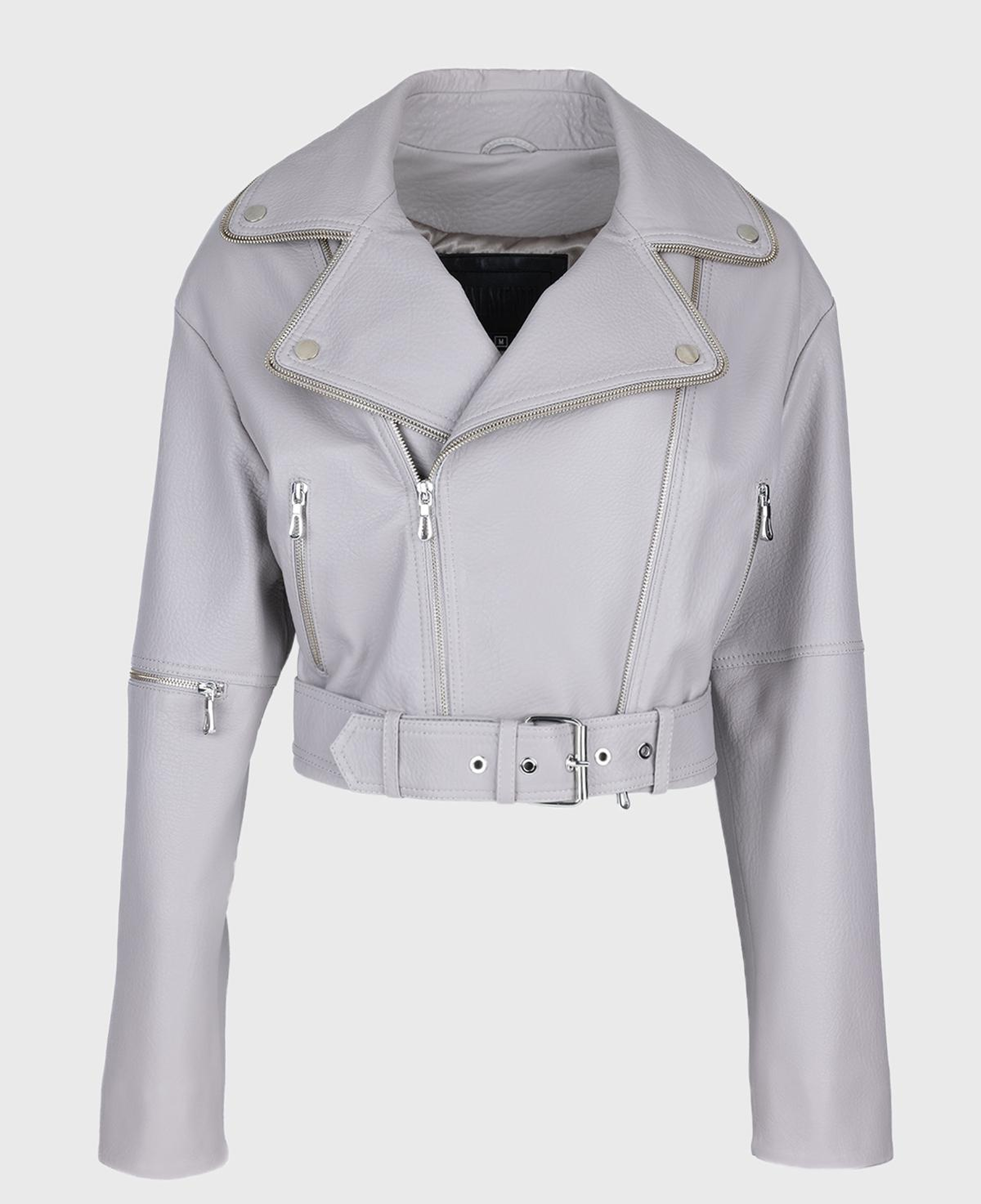 Valmenti Kadın Hakiki Deri Gri Mont