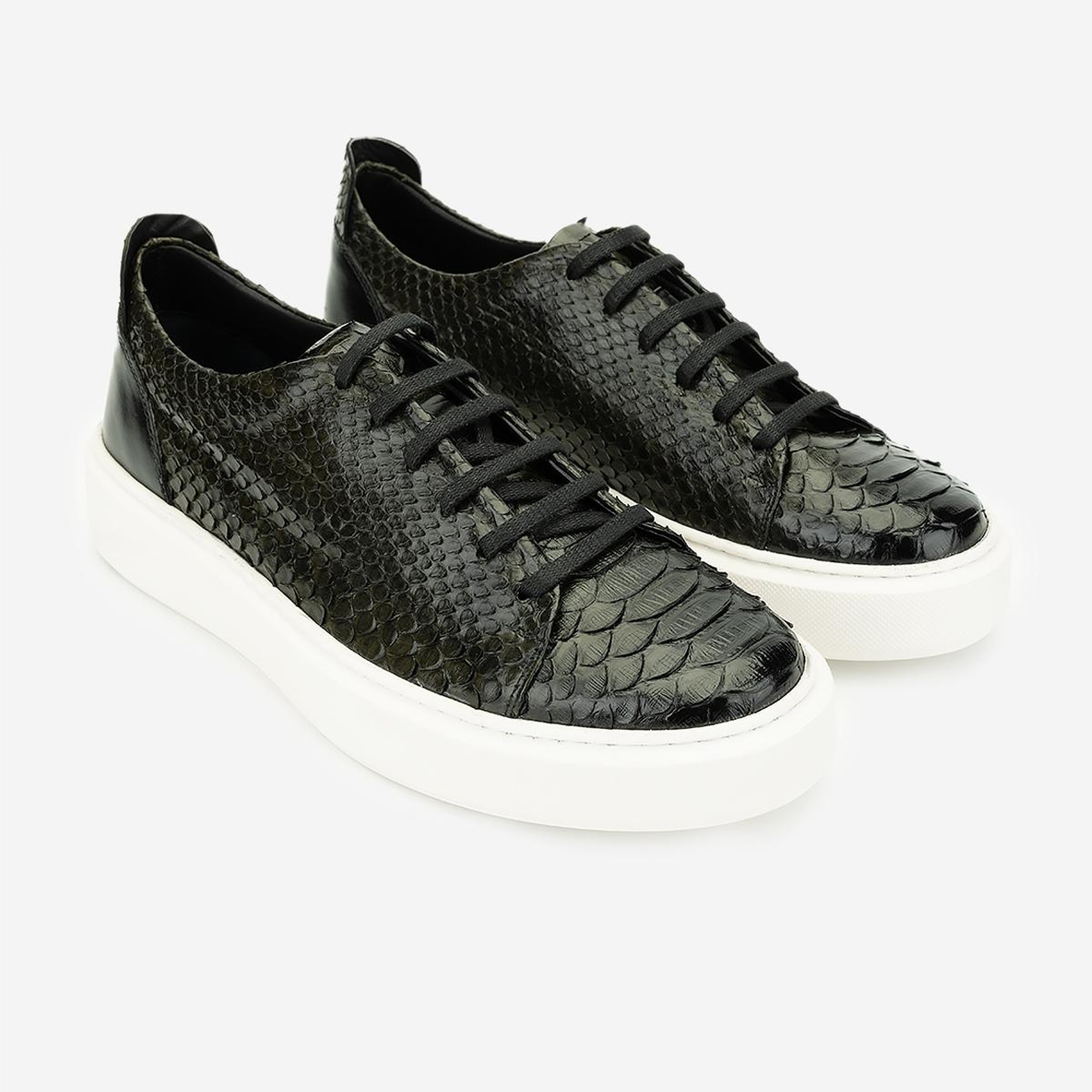 Valmenti Erkek Hakiki Deri Haki Sneakers & Spor Ayakkabı