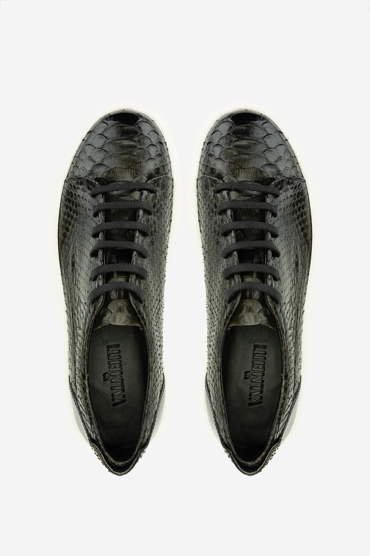 Valmenti Erkek Hakiki Deri Haki Sneakers & Spor Ayakkabı