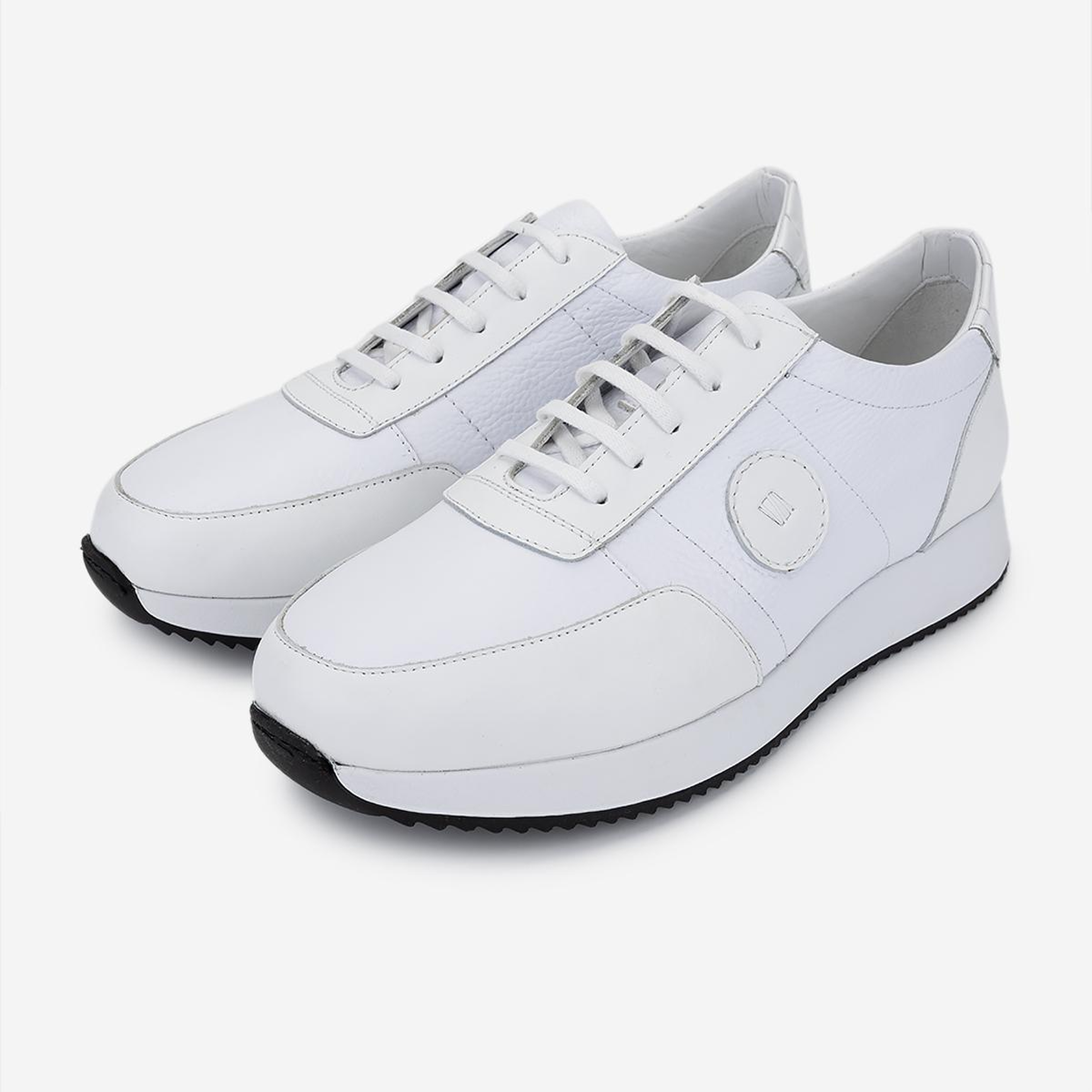 Valmenti Erkek Hakiki Deri Beyaz Sneakers & Spor Ayakkabı