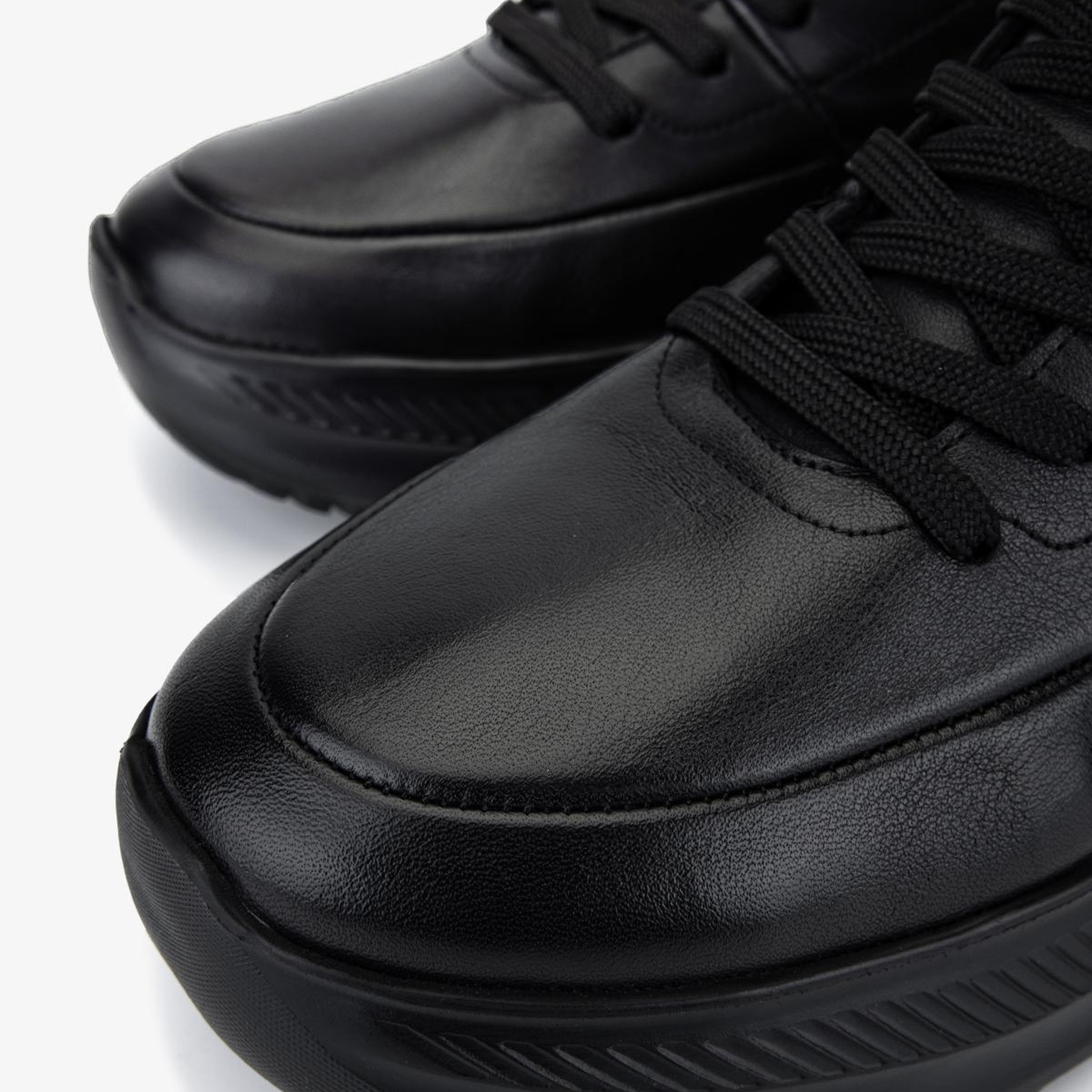 Valmenti Erkek Hakiki Deri Siyah Sneakers & Spor Ayakkabı