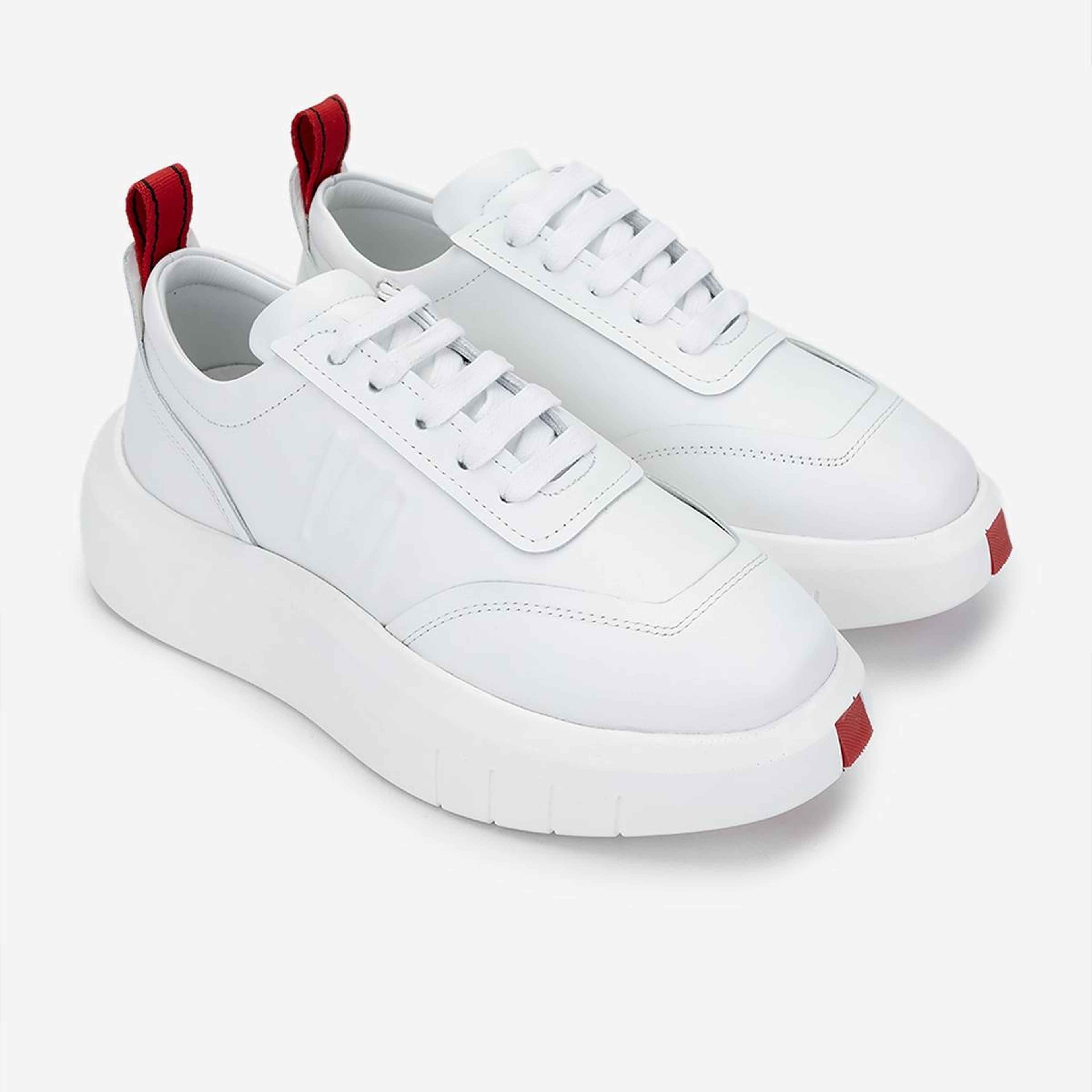 Valmenti Erkek Hakiki Deri Beyaz Sneakers & Spor Ayakkabı