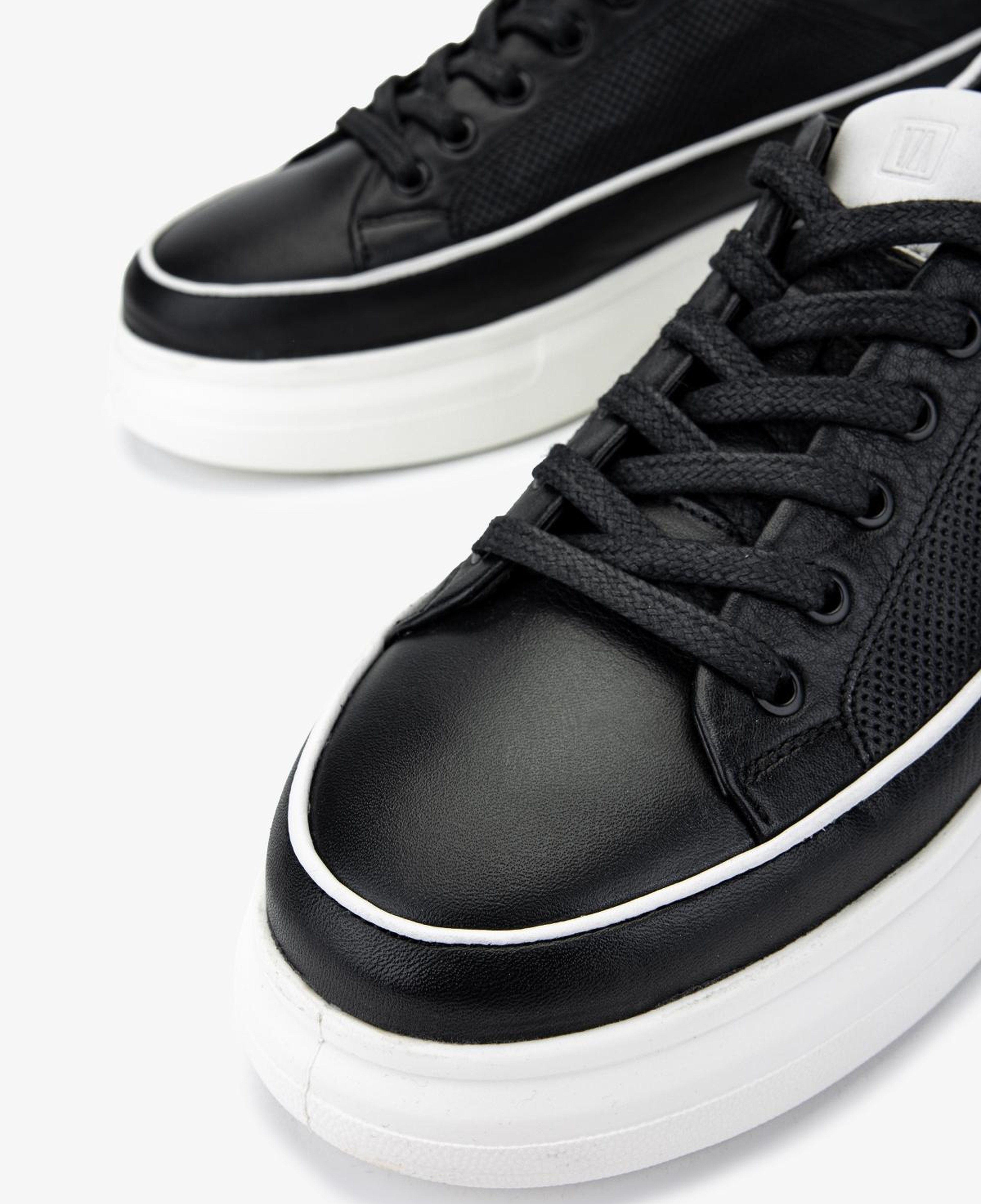 Valmenti Erkek Hakiki Deri Siyah Sneakers & Spor Ayakkabı