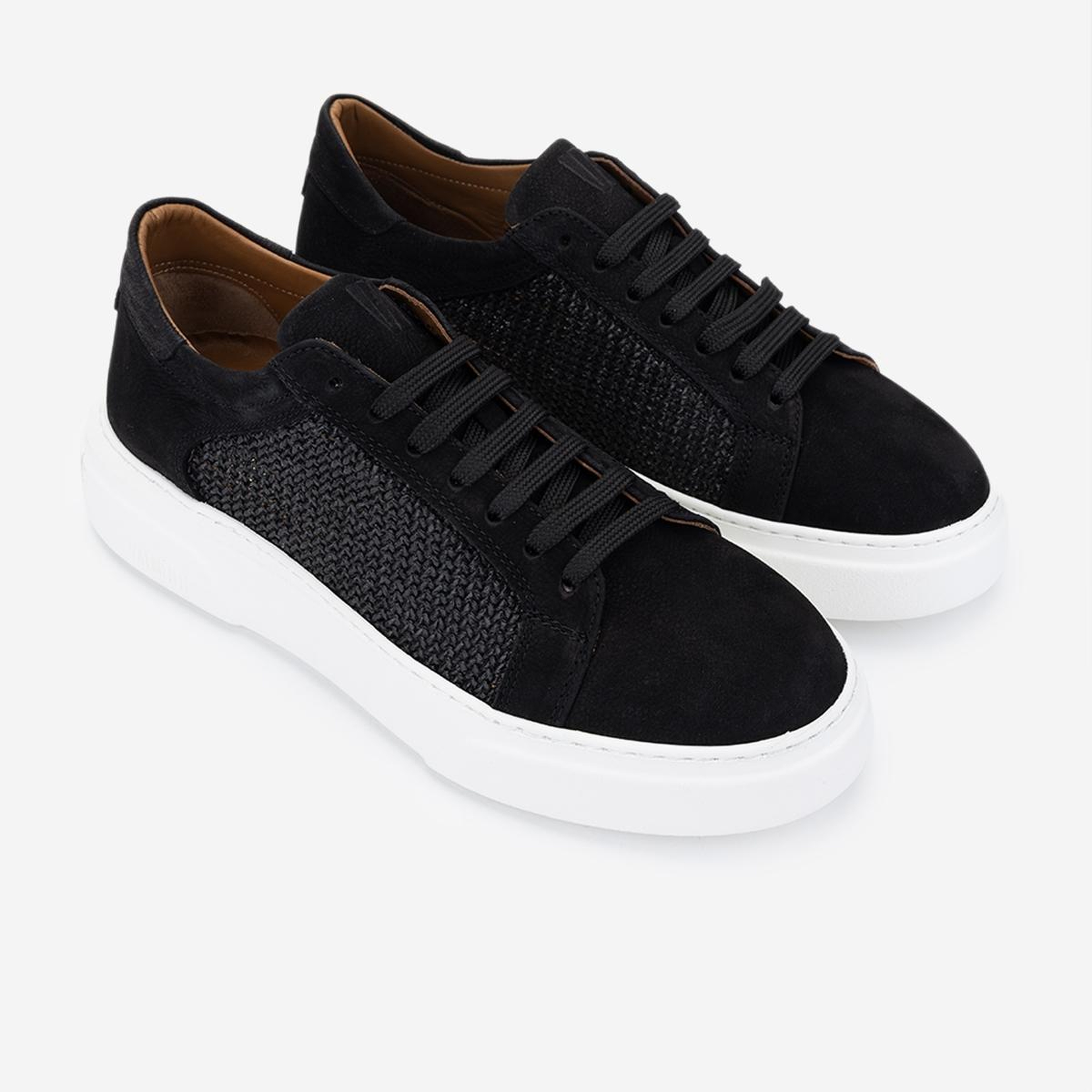 Valmenti Erkek Hakiki Deri Siyah Sneakers & Spor Ayakkabı