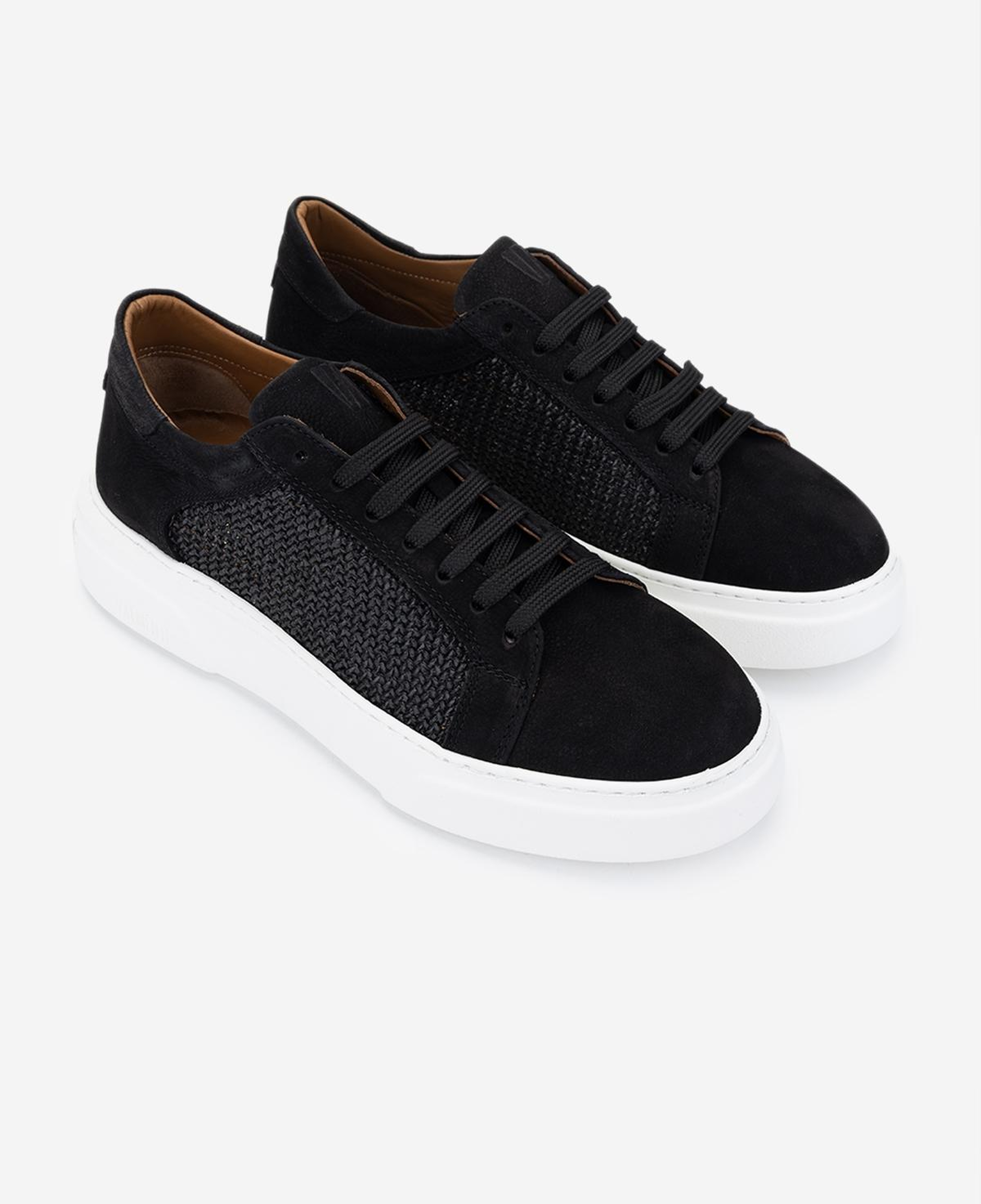 Valmenti Erkek Hakiki Deri Siyah Sneakers & Spor Ayakkabı