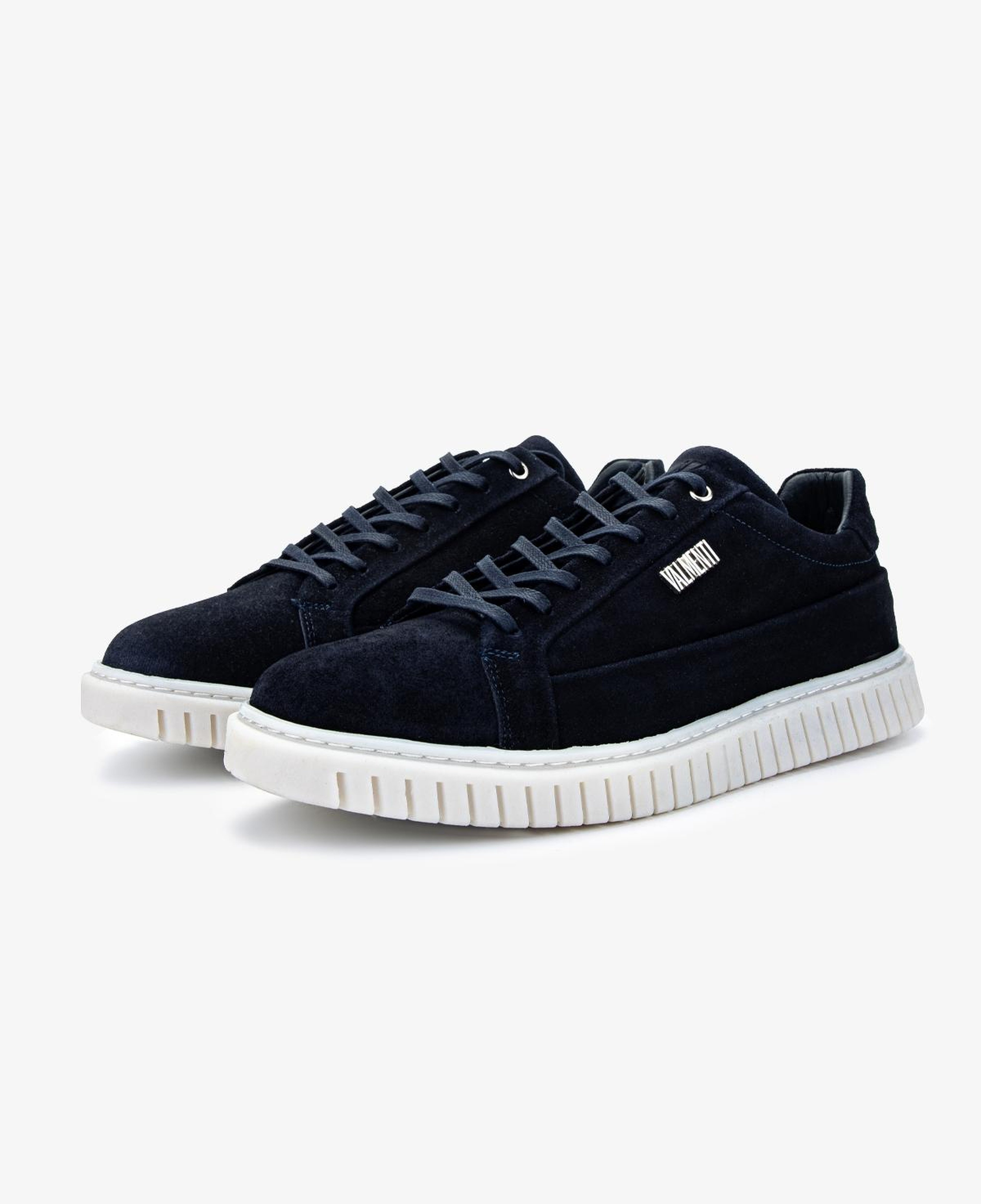 Valmenti Erkek Hakiki Deri Lacivert Süet Sneakers & Spor Ayakkabı