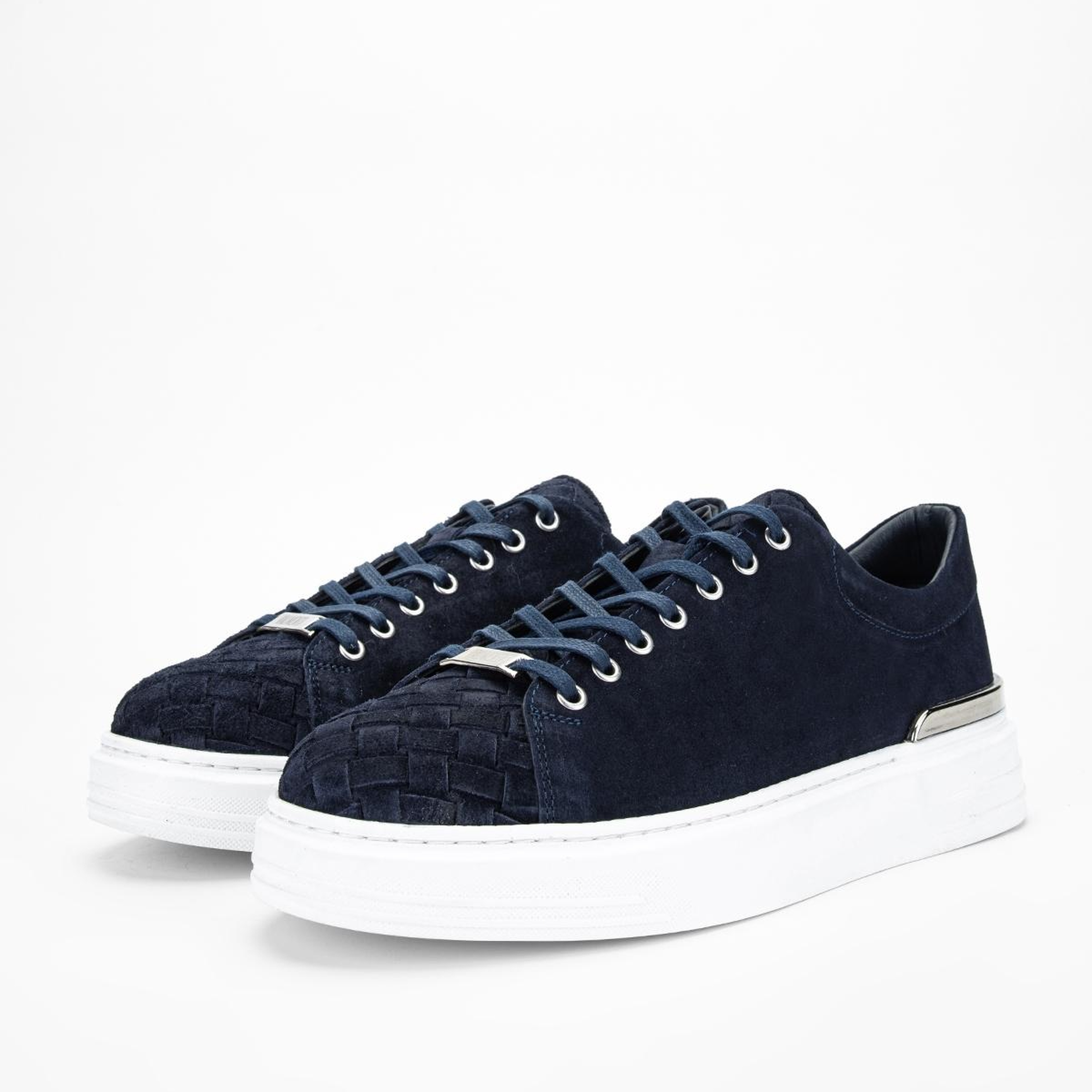 Valmenti Erkek Hakiki Deri Lacivert Süet Sneakers & Spor Ayakkabı