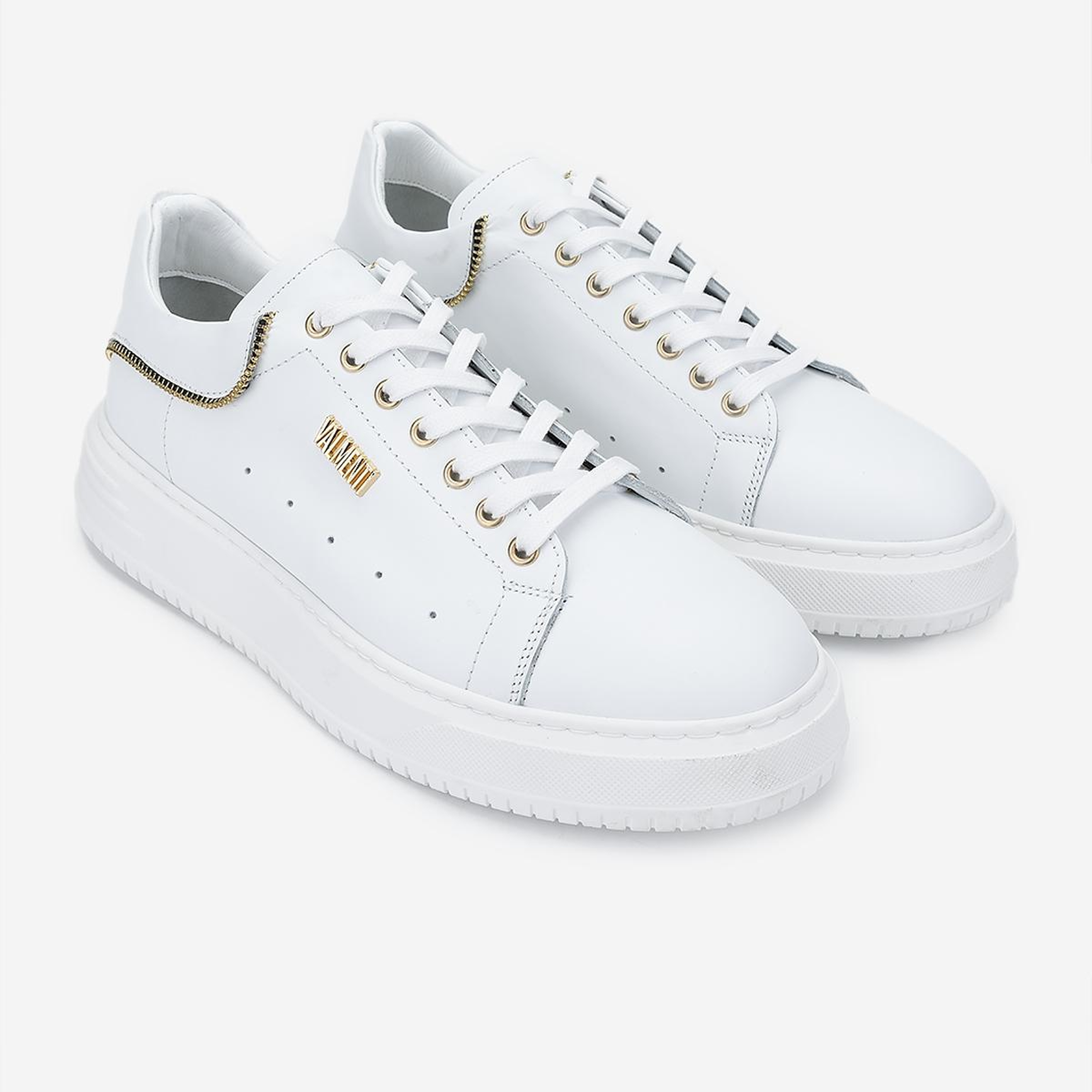 Valmenti Erkek Hakiki Deri Beyaz Sneakers & Spor Ayakkabı