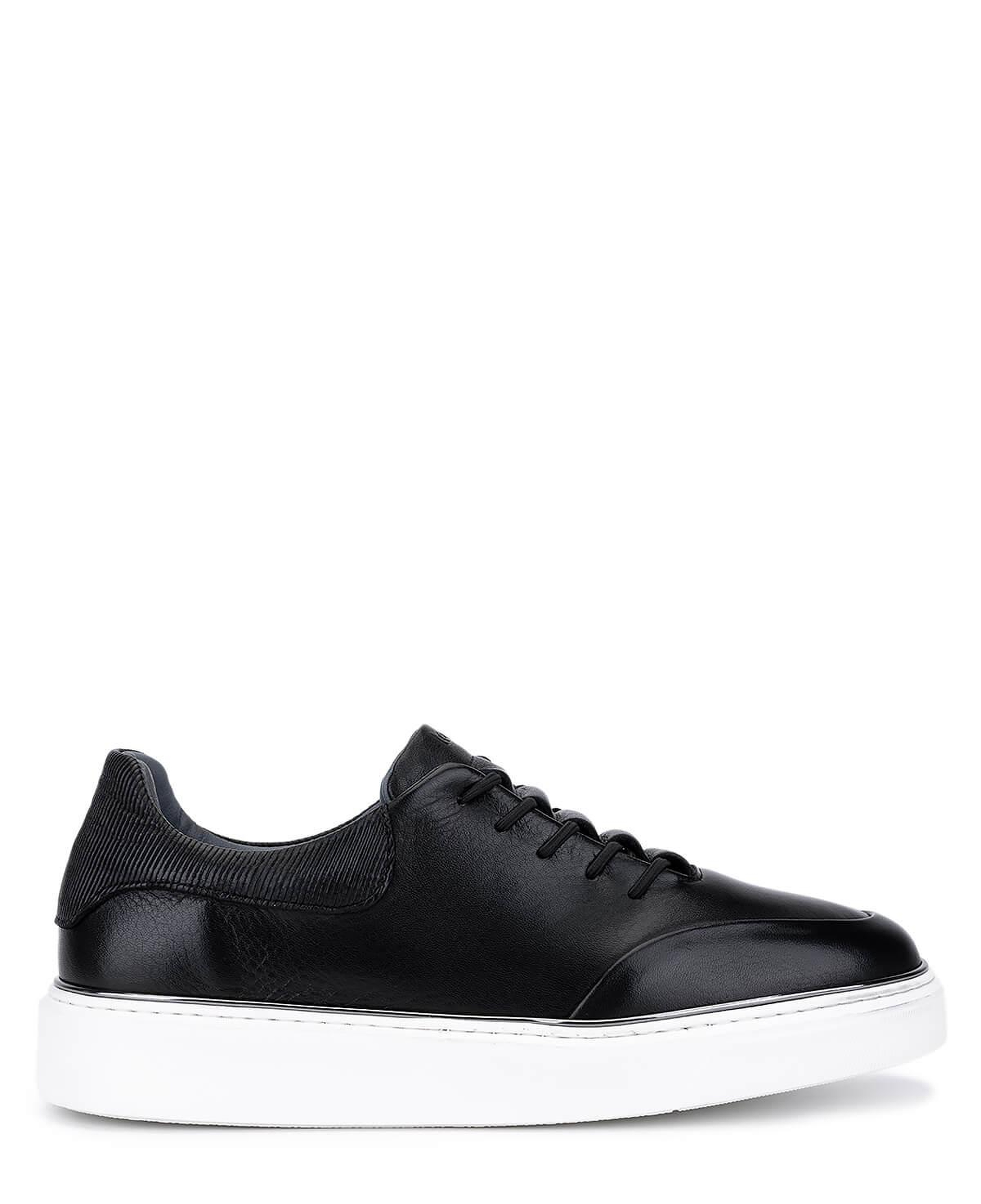Tamer Tanca Erkek Hakiki Deri Siyah Sneakers & Spor Ayakkabı