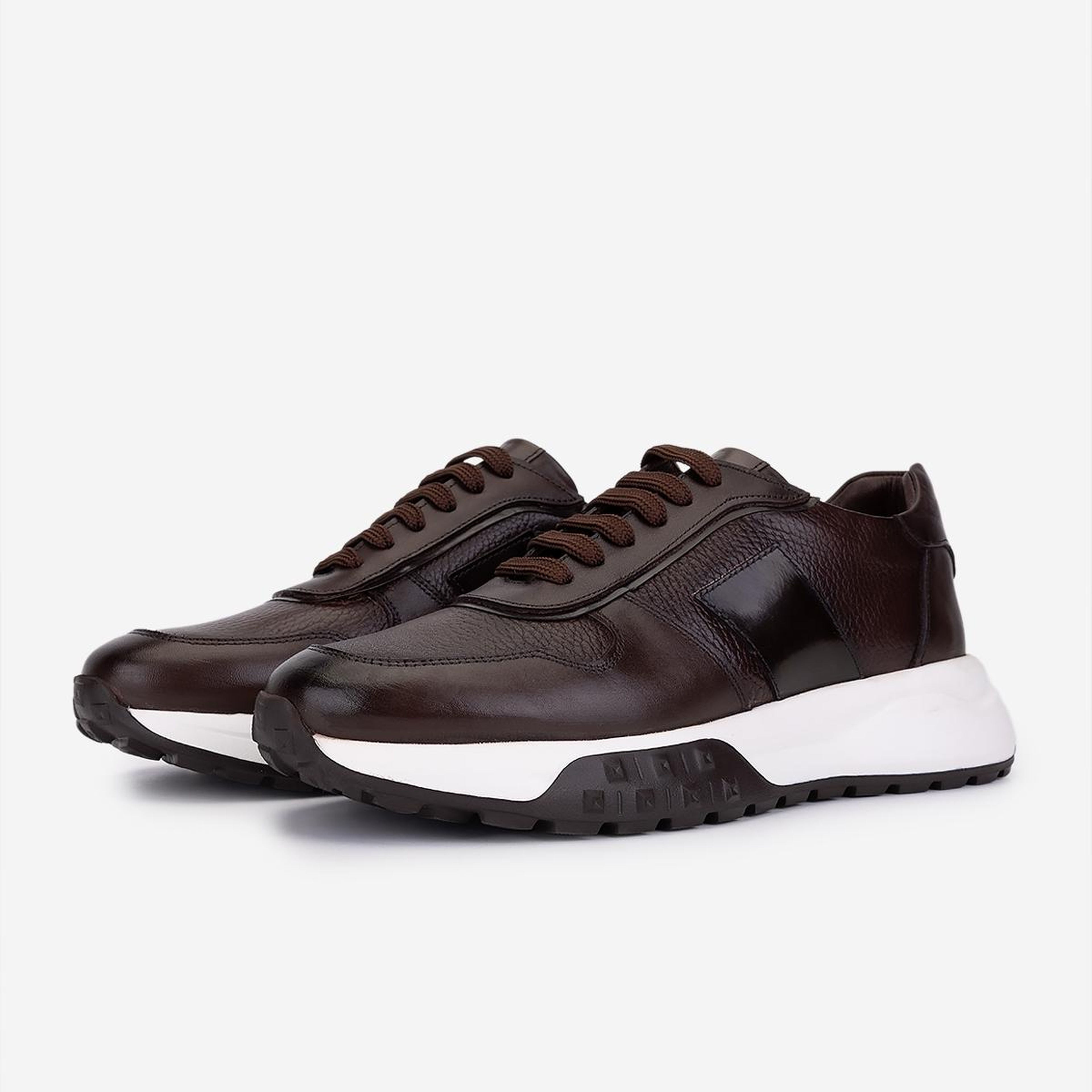 Valmenti Erkek Hakiki Deri Kahverengi Sneakers & Spor Ayakkabı