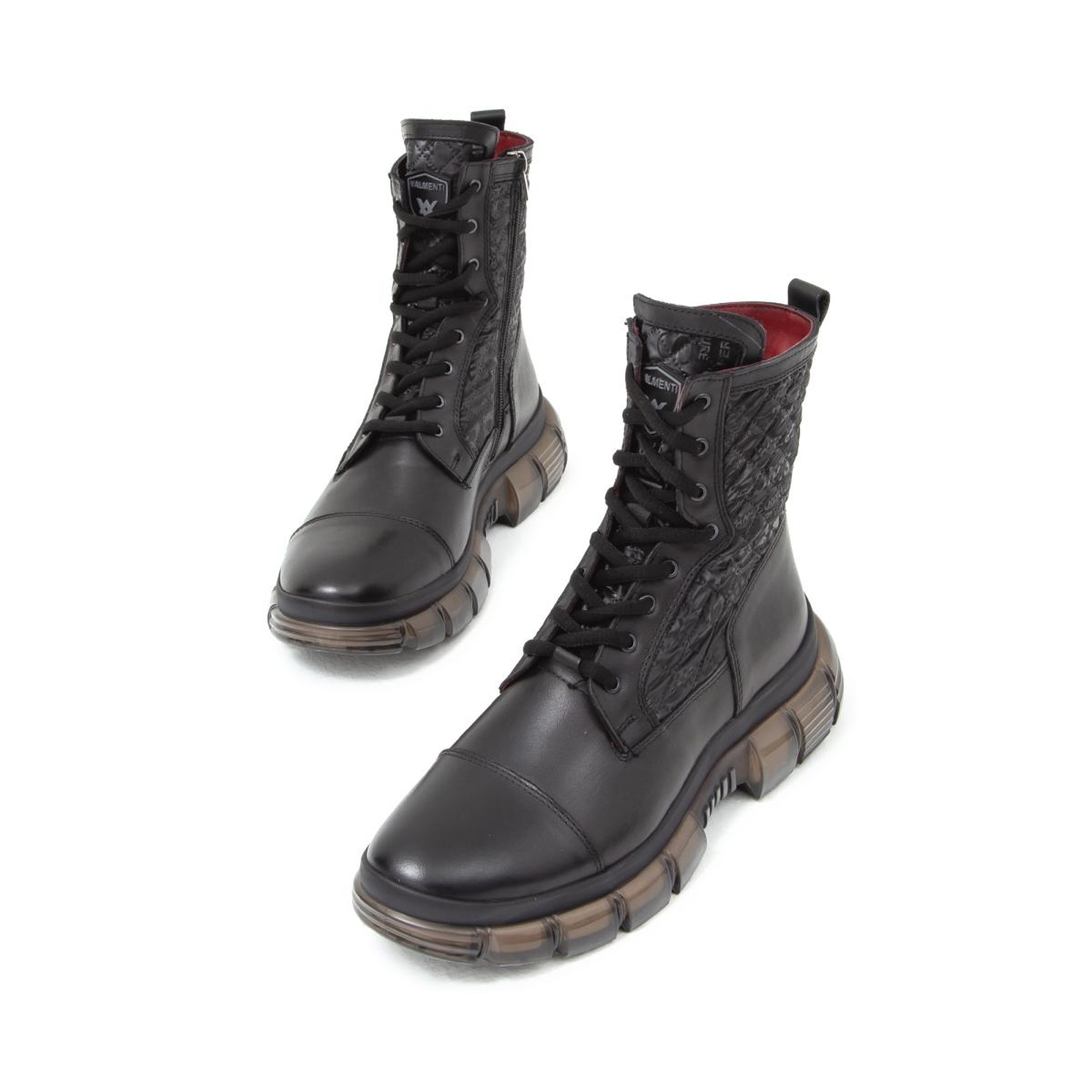 Valmenti Erkek Hakiki Deri Siyah Casual Bot