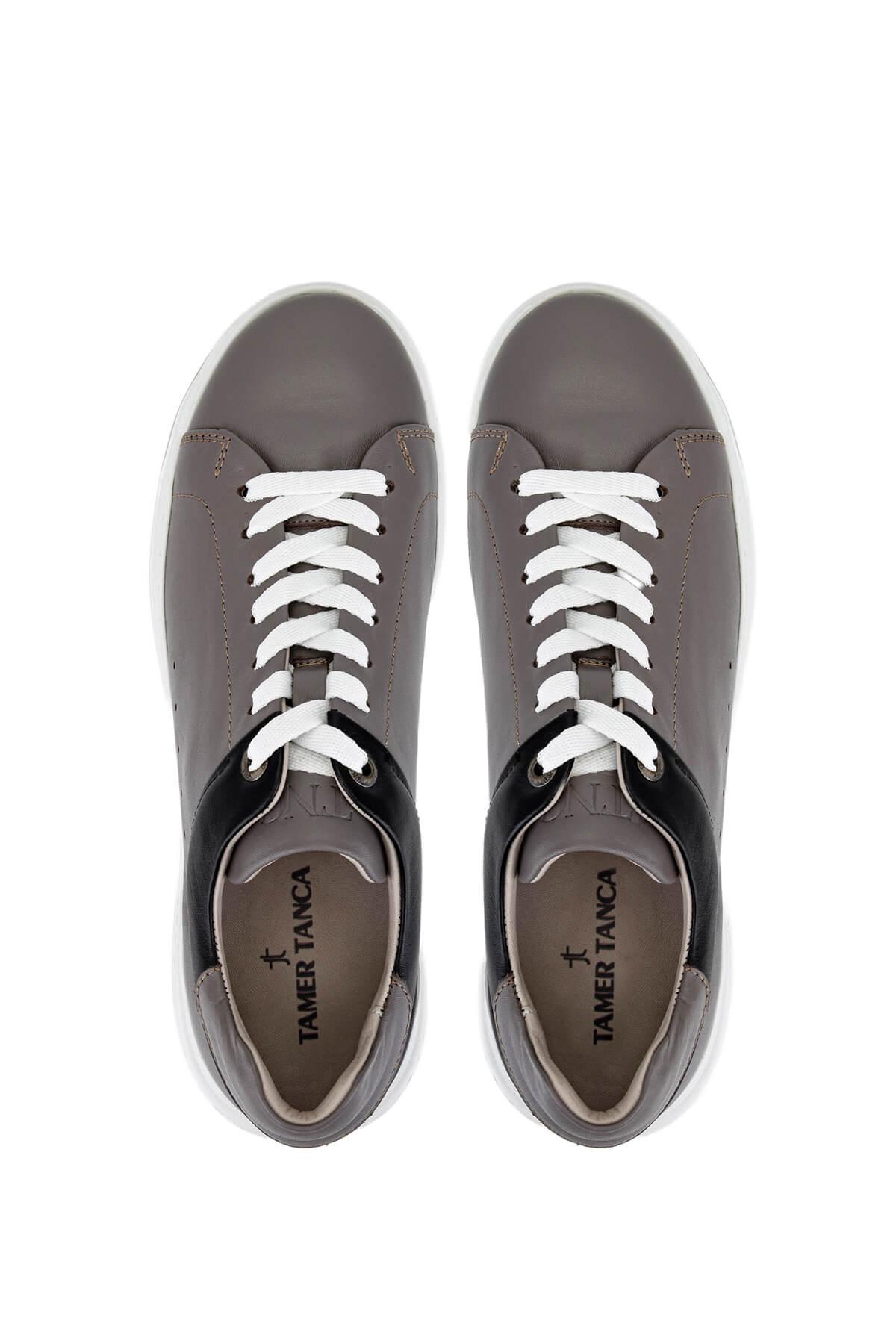 Tamer Tanca Erkek Hakiki Deri Vizon Napa Sneakers & Spor Ayakkabı