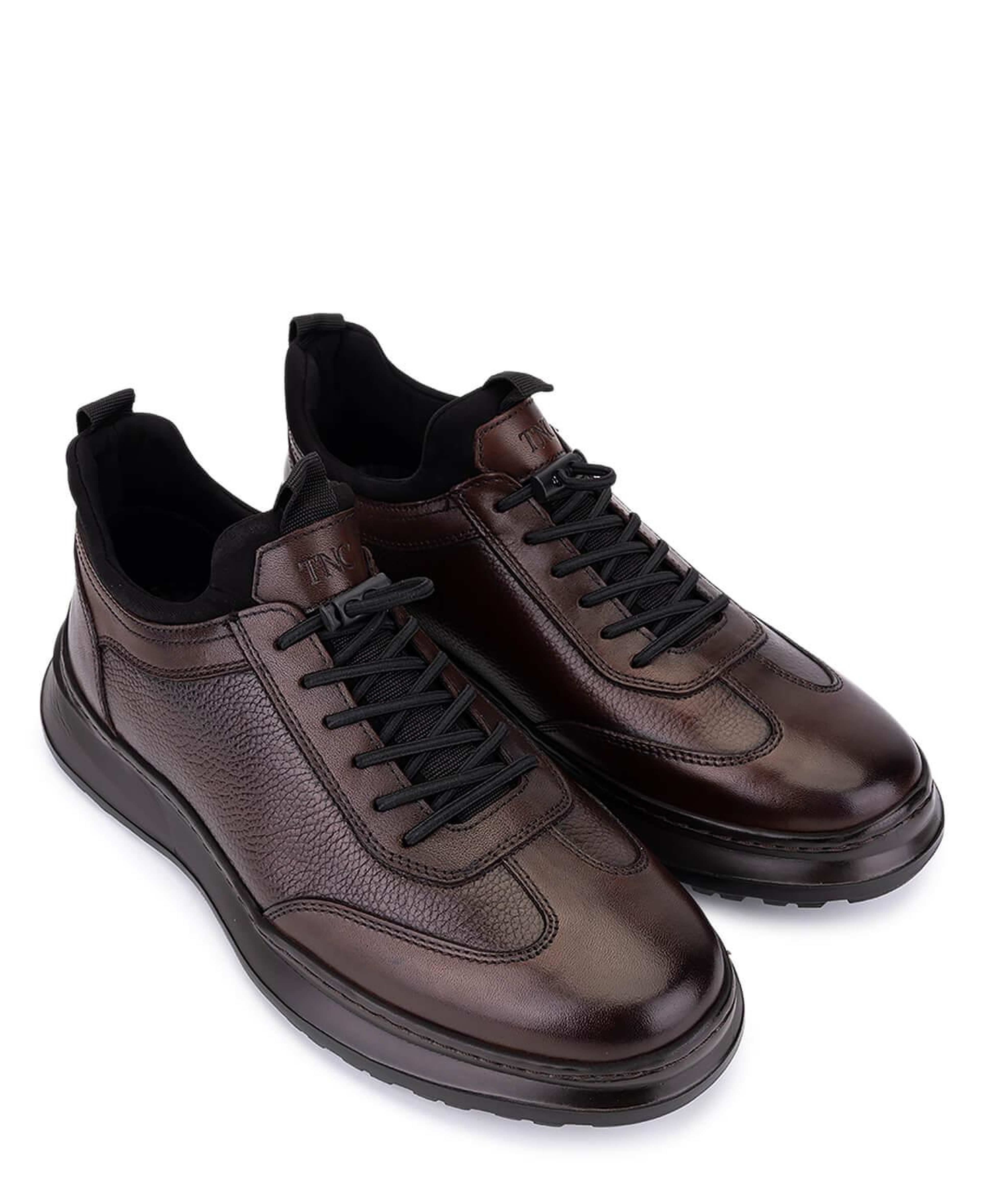 Tamer Tanca Erkek Hakiki Deri Kahverengi Casual Ayakkabı