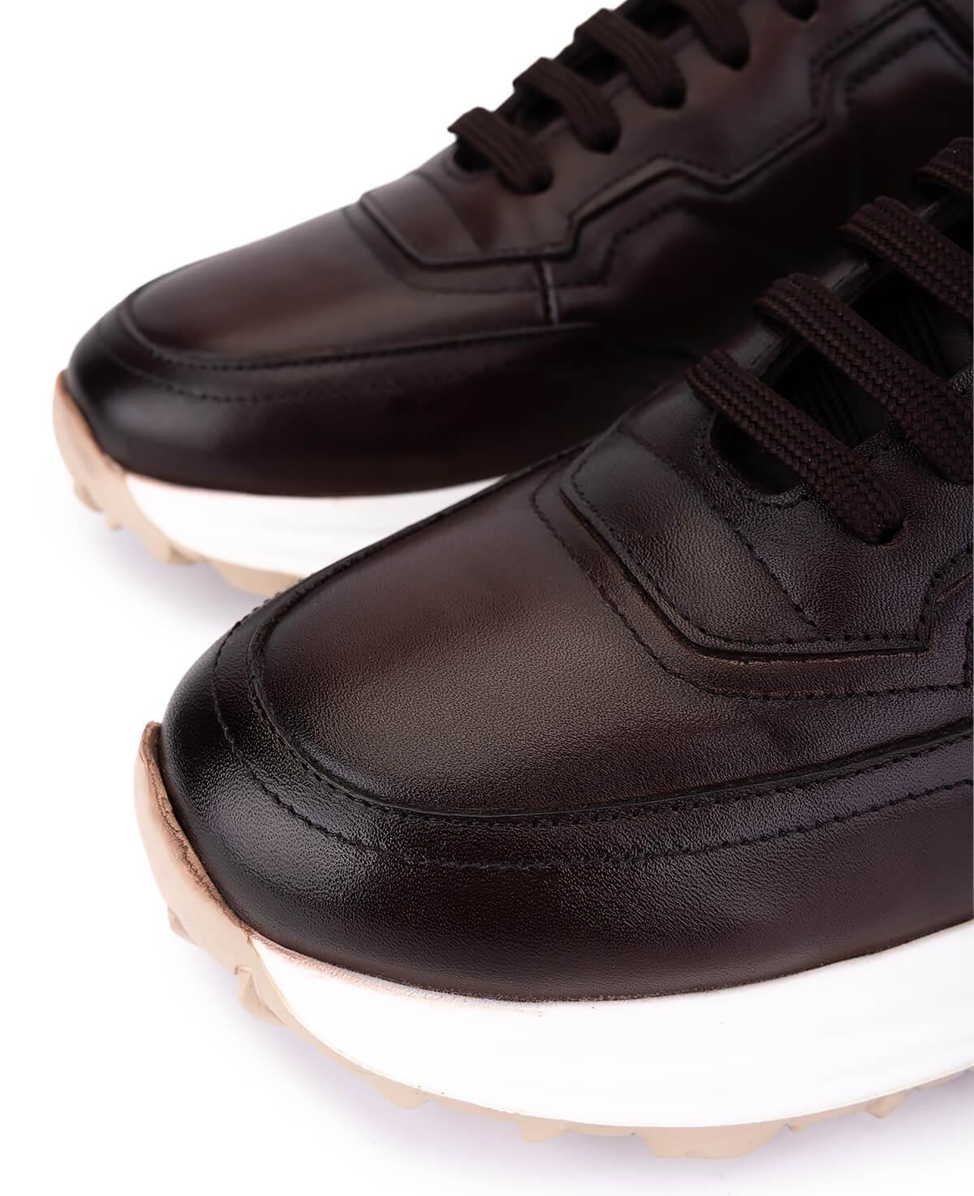 Tamer Tanca Erkek Hakiki Deri Kahverengi Sneakers & Spor Ayakkabı